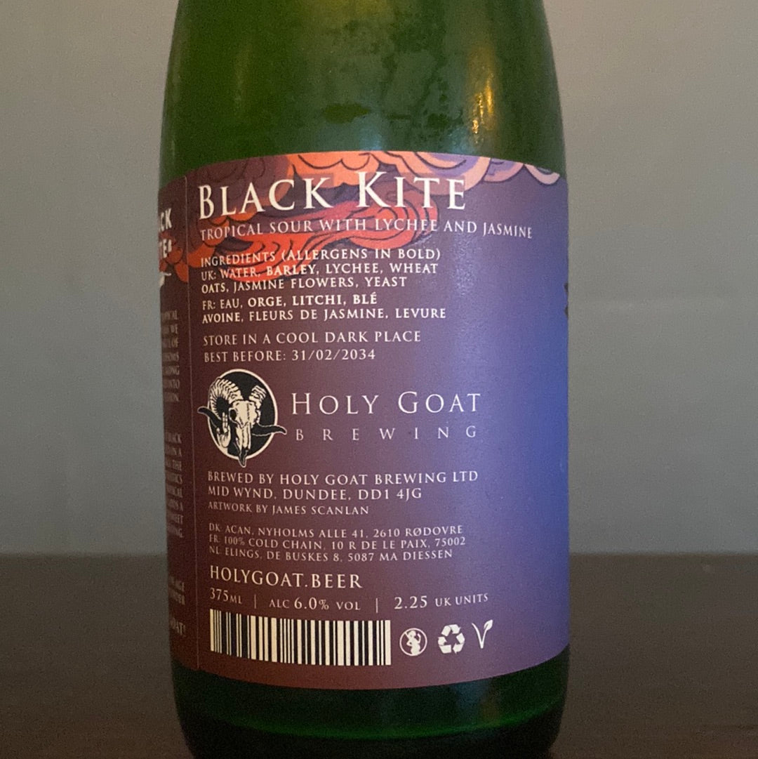 Holy Goat Black Kite Tropical Sour with Lychee and Jasmine 6%