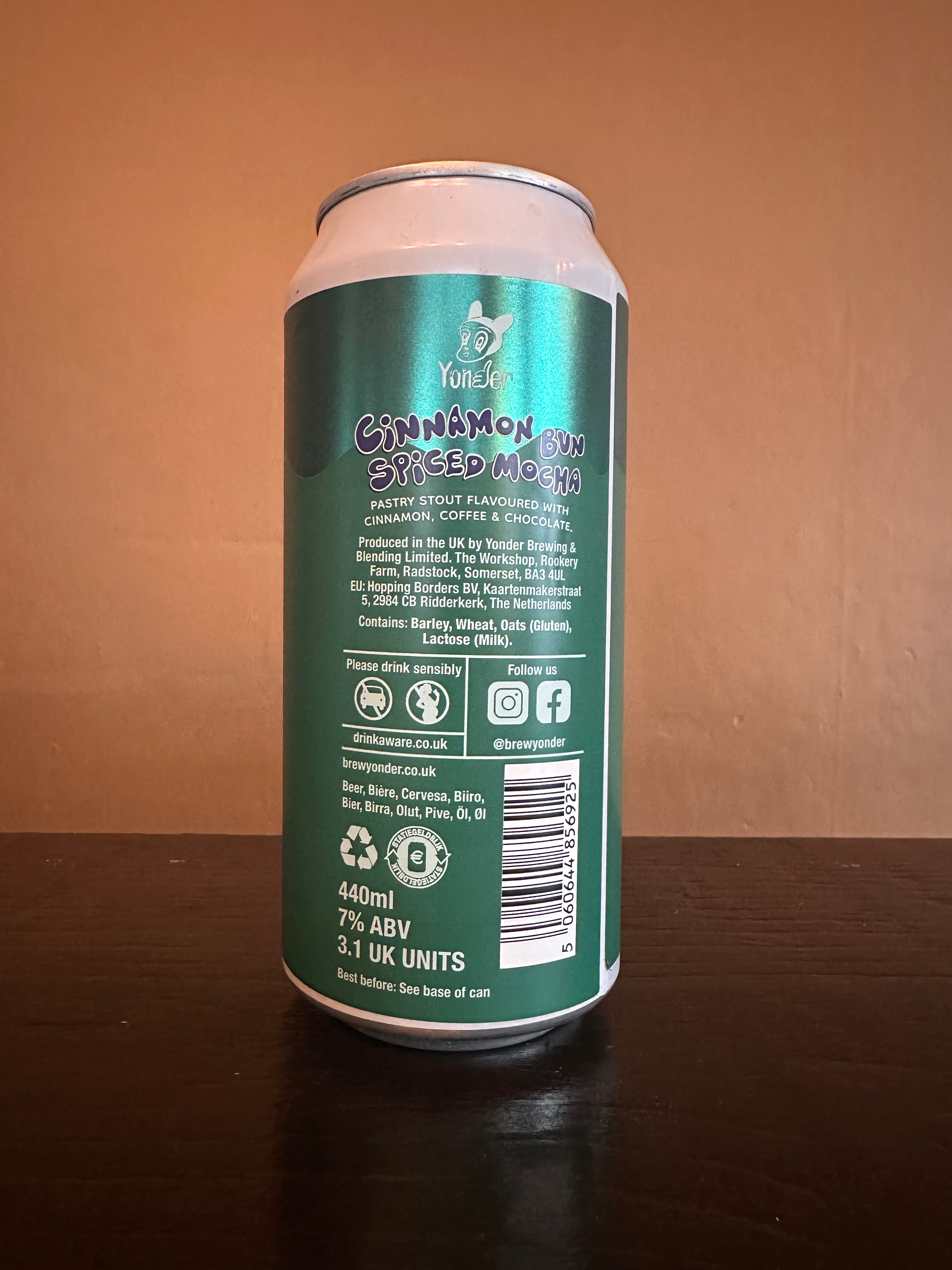 Yonder Cinnamon Bun Spiced Mocha Pastry Stout 6%