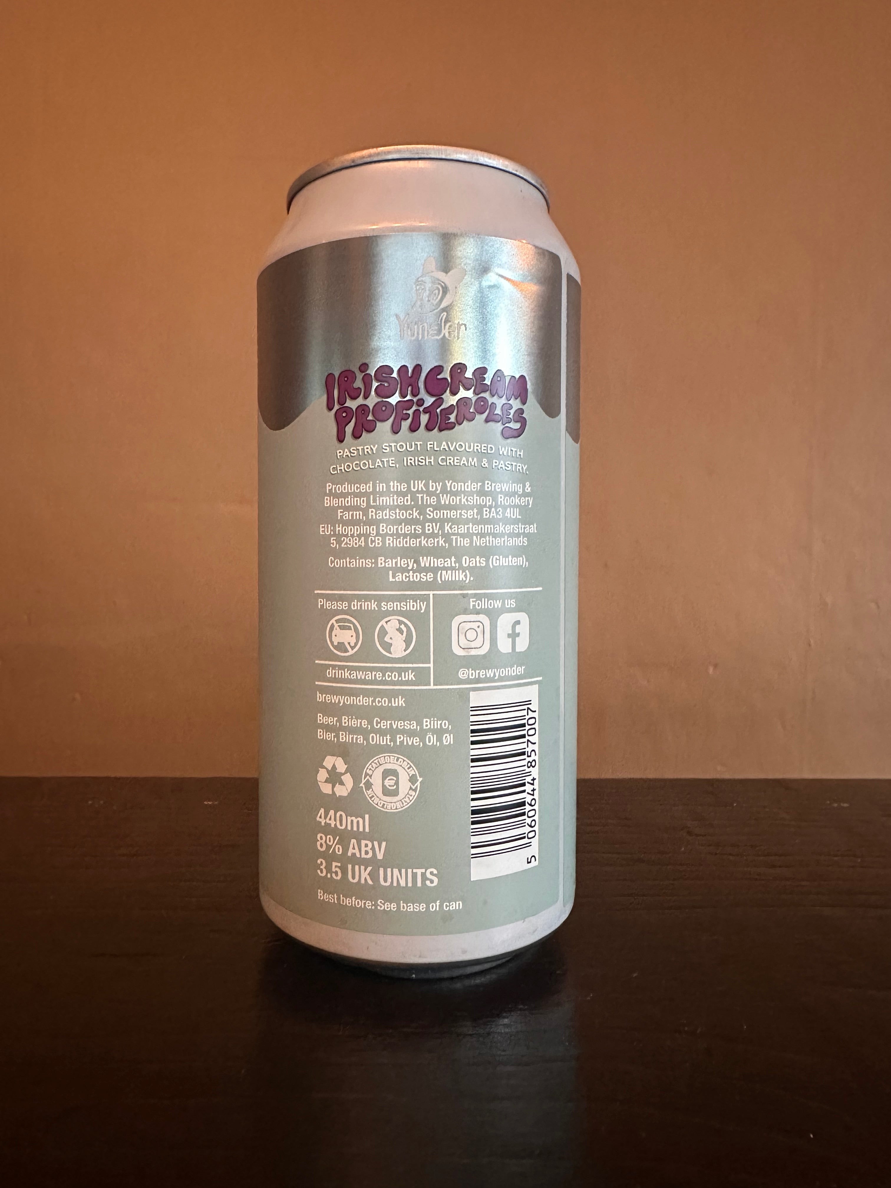 Yonder Irish Cream Profiteroles Pastry Stout 8%