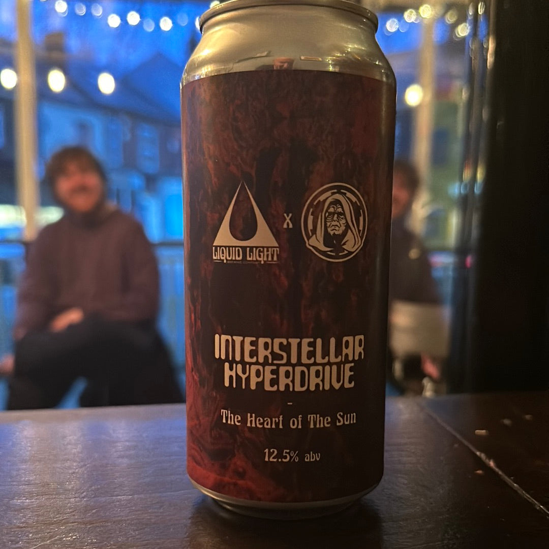 Liquid Light x Emperor’s Interatellar Hyperdrive Rum and Raisin Imperial Stout 12.5%