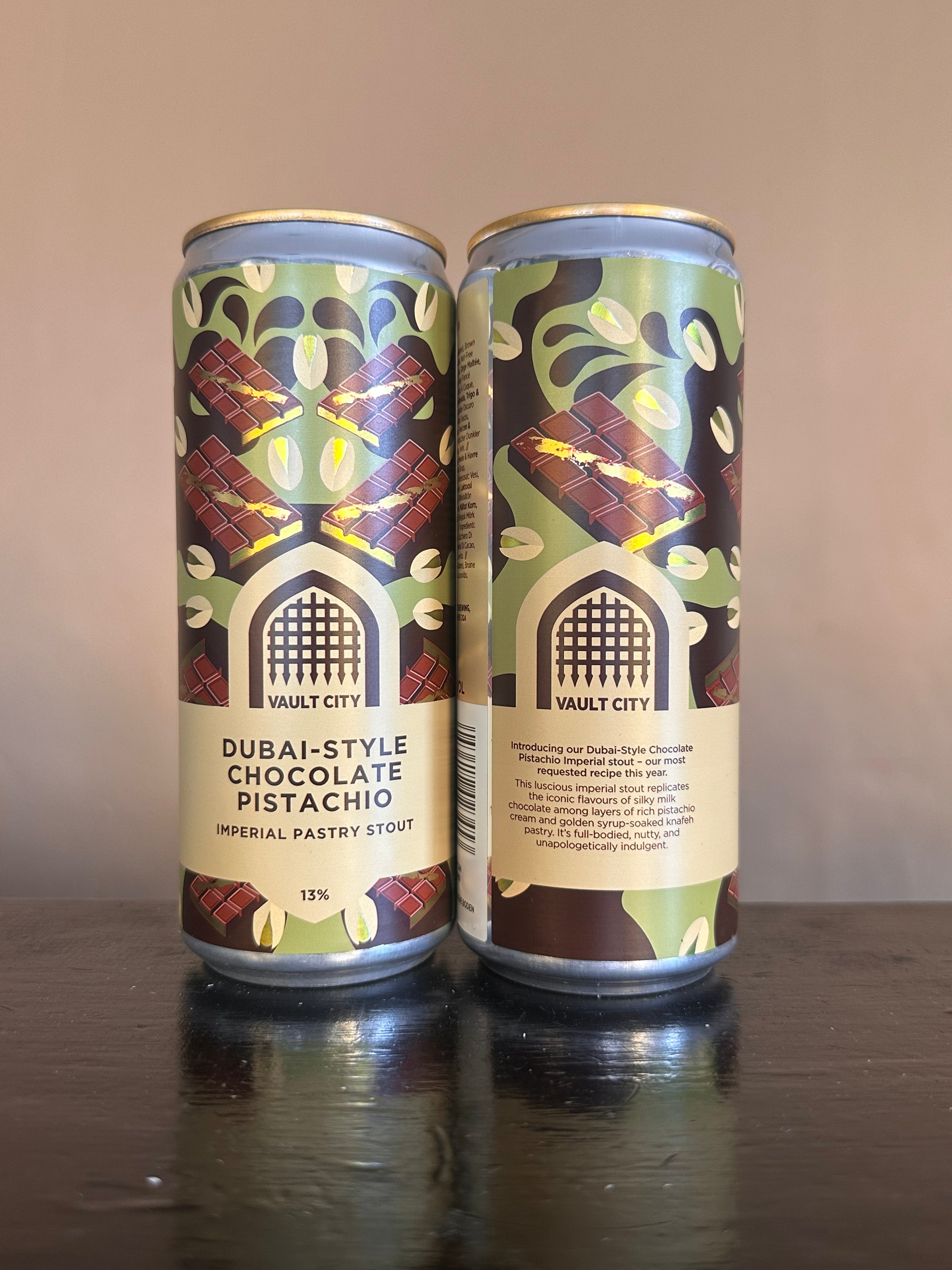 Vault City Dubai Style Chocolate Pistachio Imperial Stout 13%