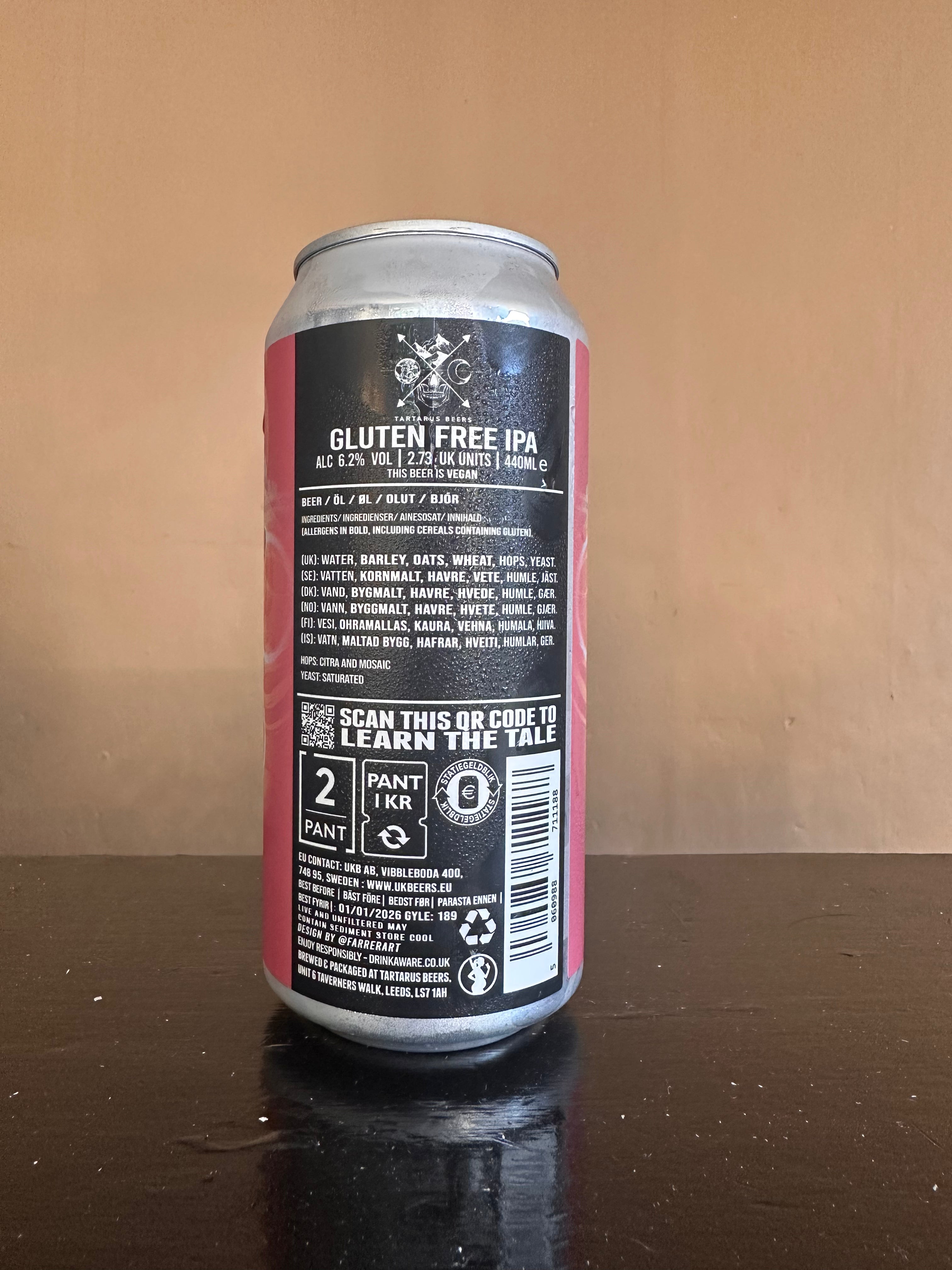 Tartarus Cactus Puma GF IPA 6.2%