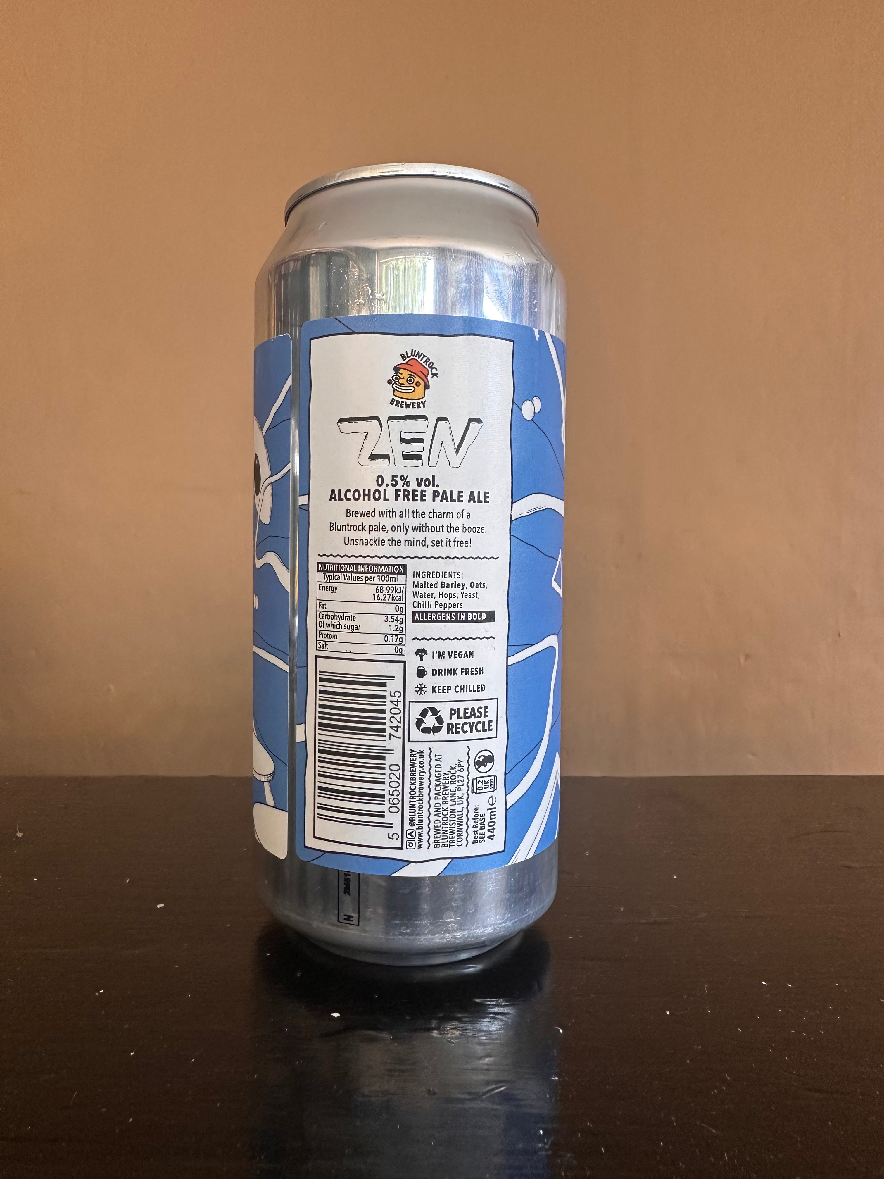 Bluntrock Zen Alcohol Free Pale 0.5%