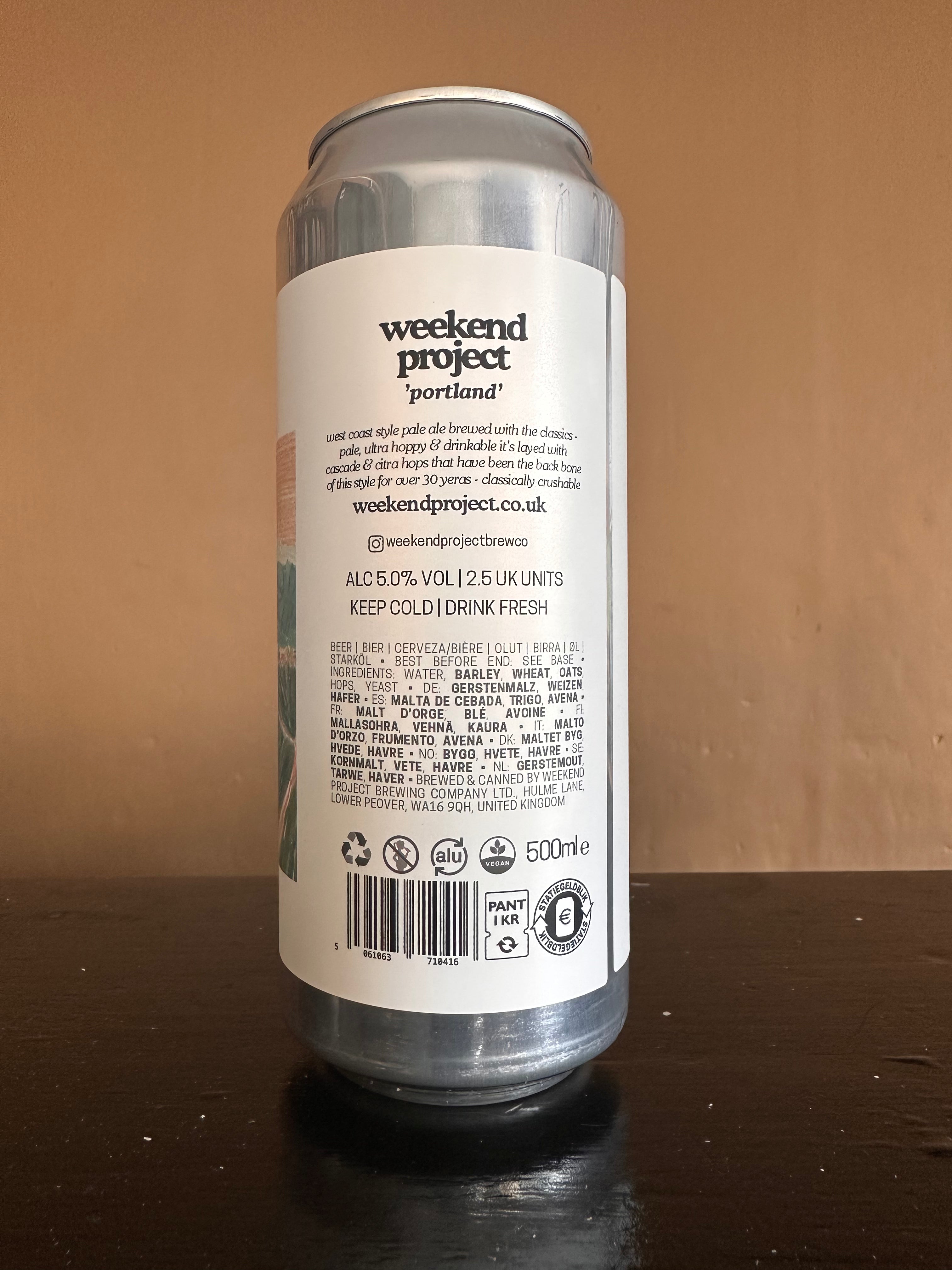 Weekend Project Portland West Coast Pale 5%