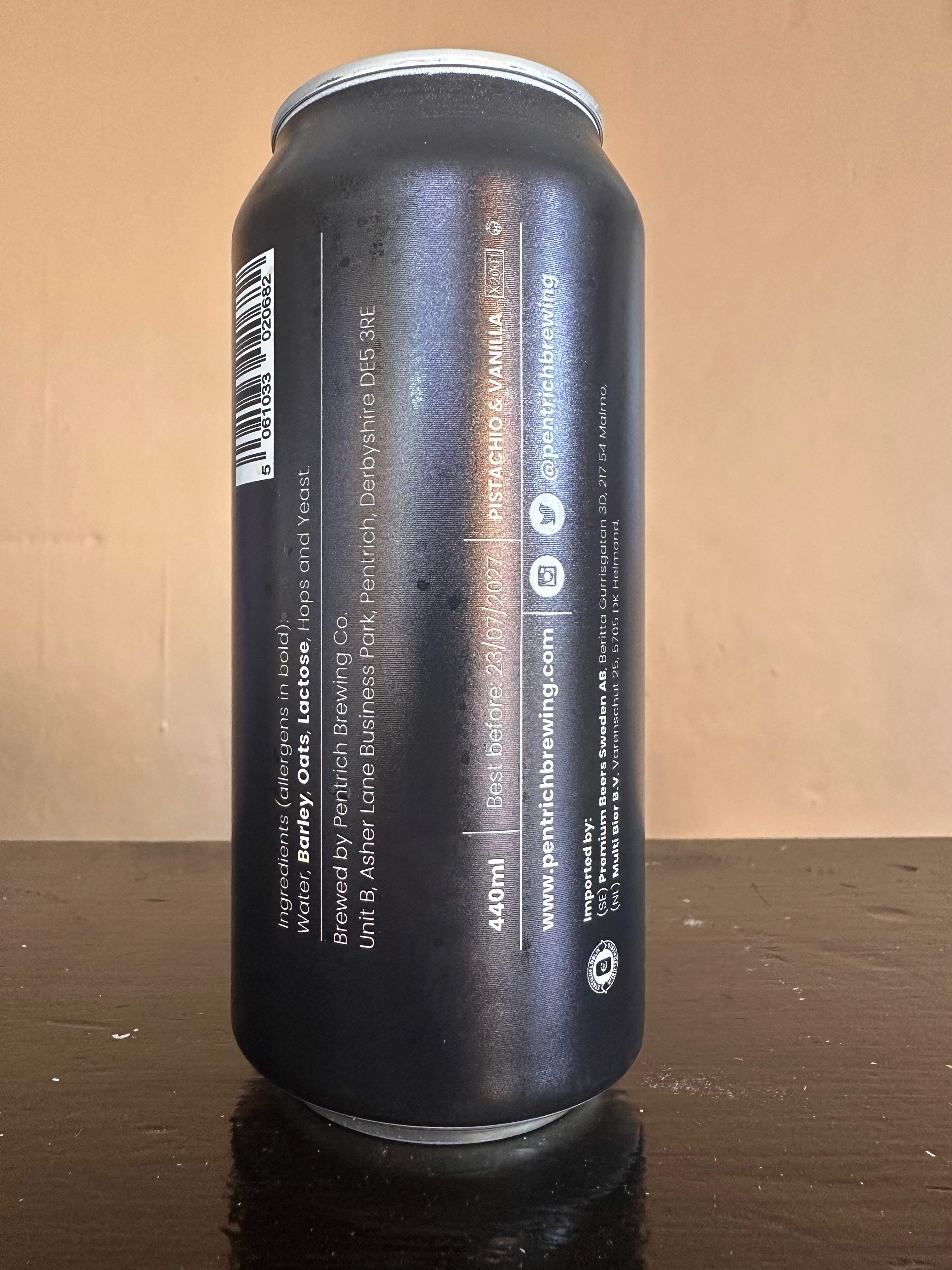 Pentrich Where Shells Fell Pistachio and Chocolate Imperial Stout 10%