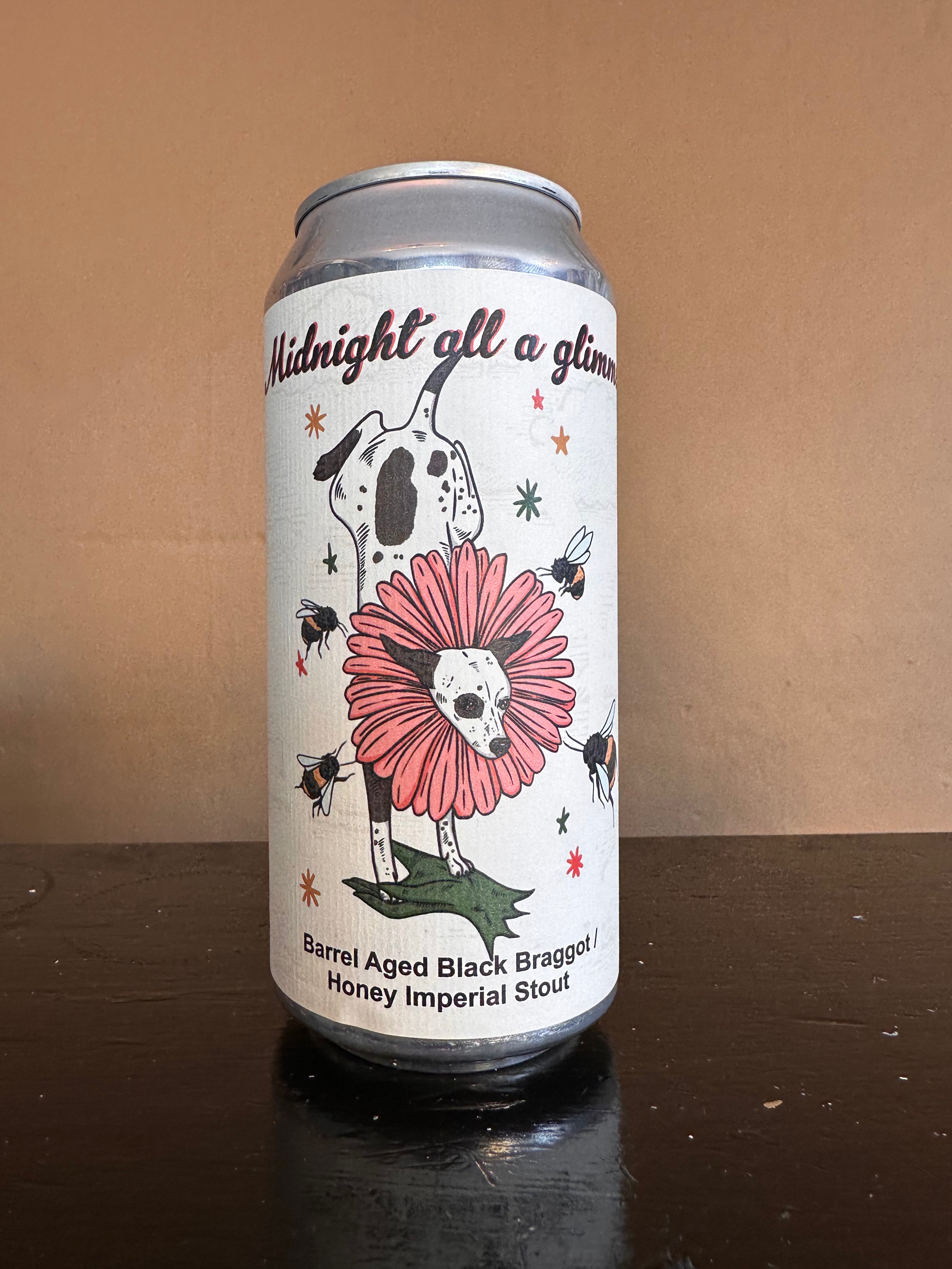 Sinnister Brew Midnight All a Glimmer Barrel Aged Black Braggot 12.1%