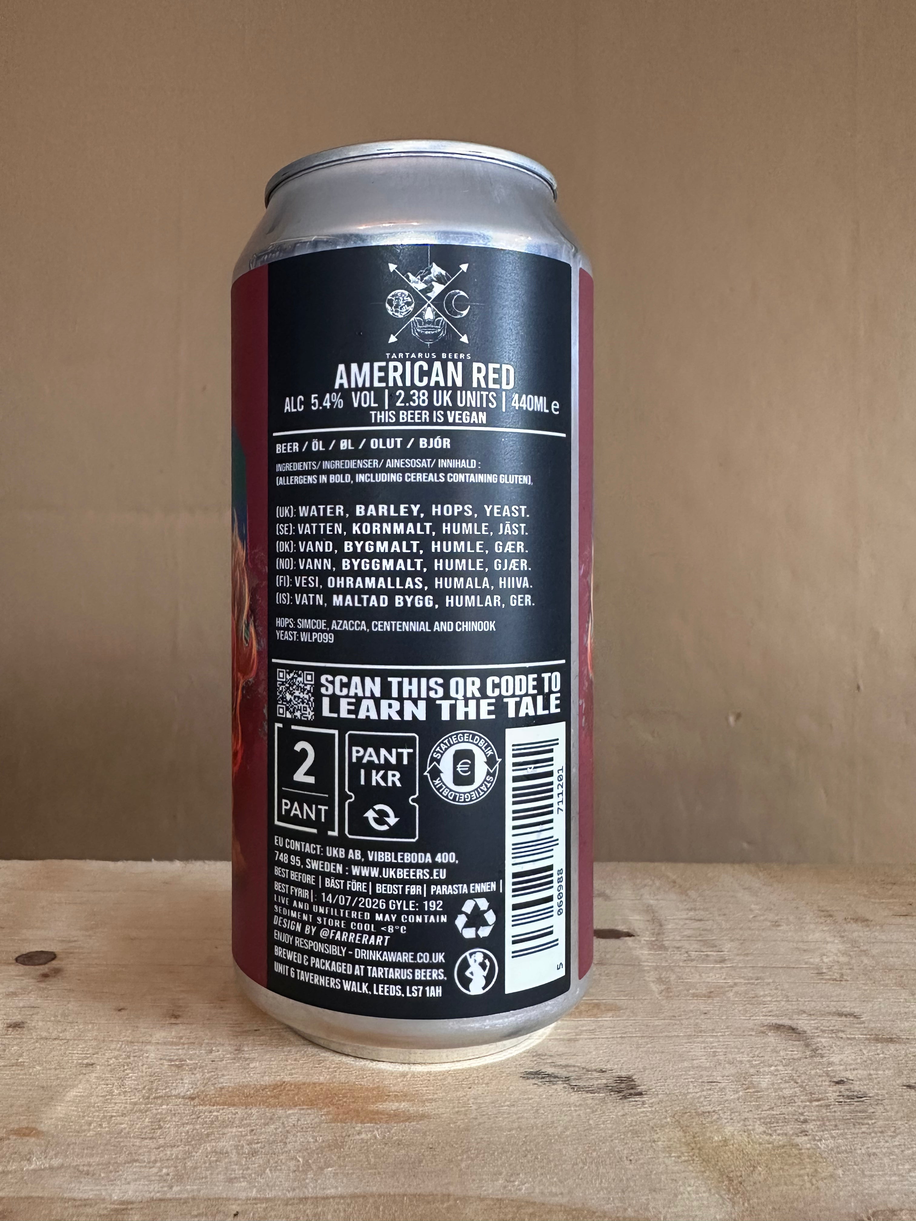 Tartarus Nain Rouge American Red Ale 5.4%