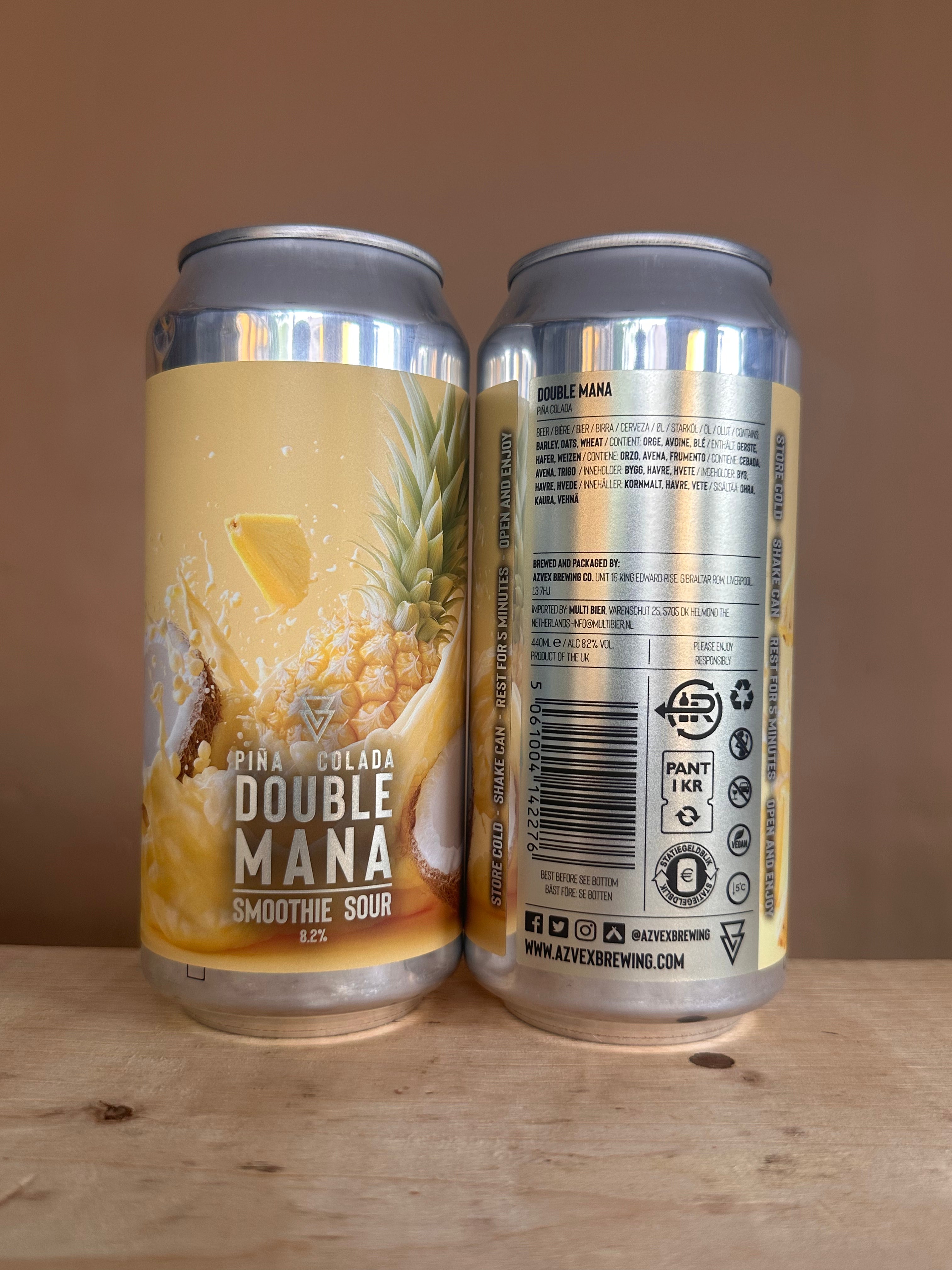 Azvex Double Mana Pina Colada Smoothie Sour 8%