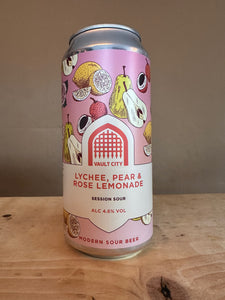 Vault City Lychee, Pear and Rose Lemonade 4.6%
