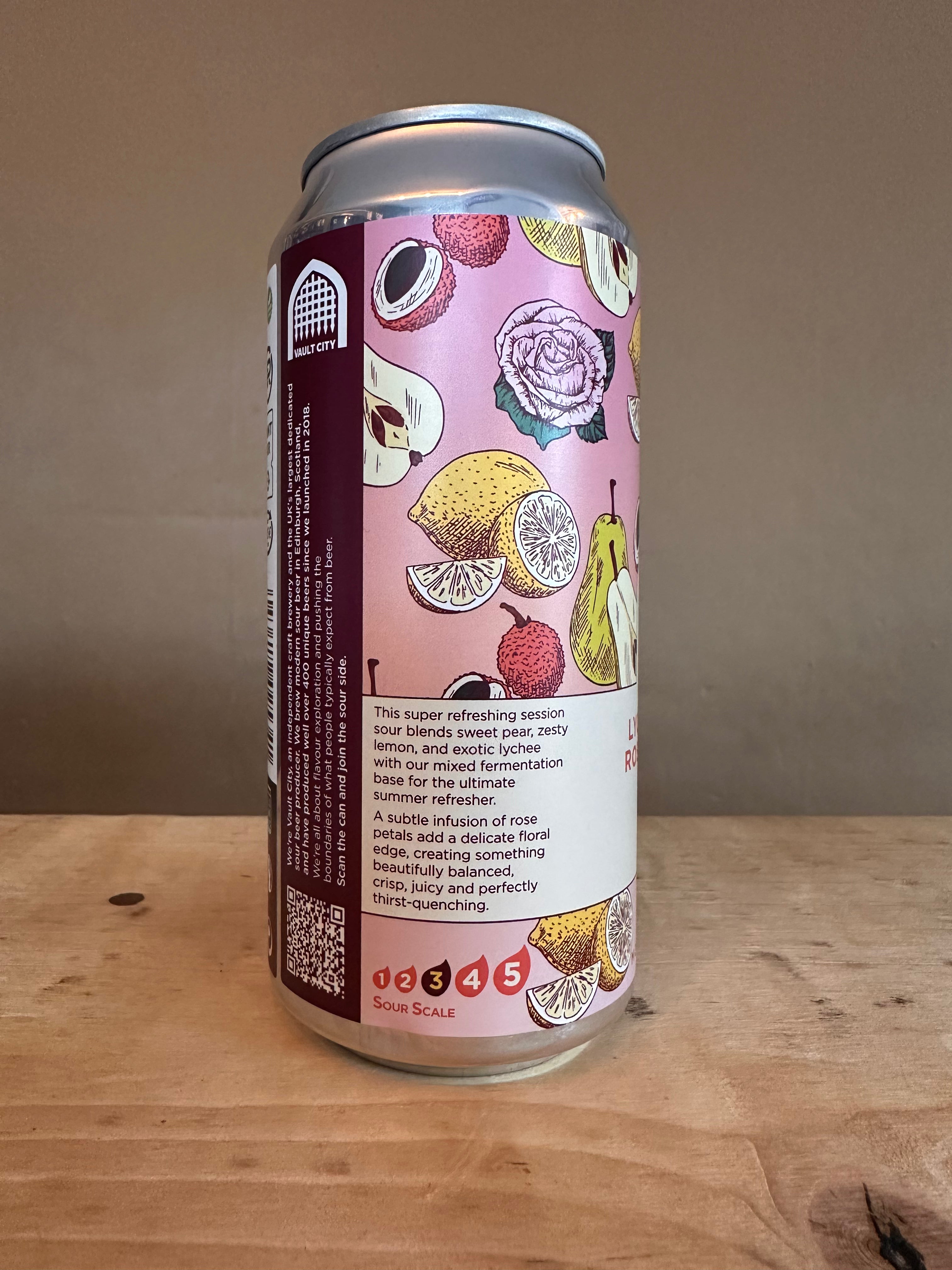 Vault City Lychee, Pear and Rose Lemonade 4.6%