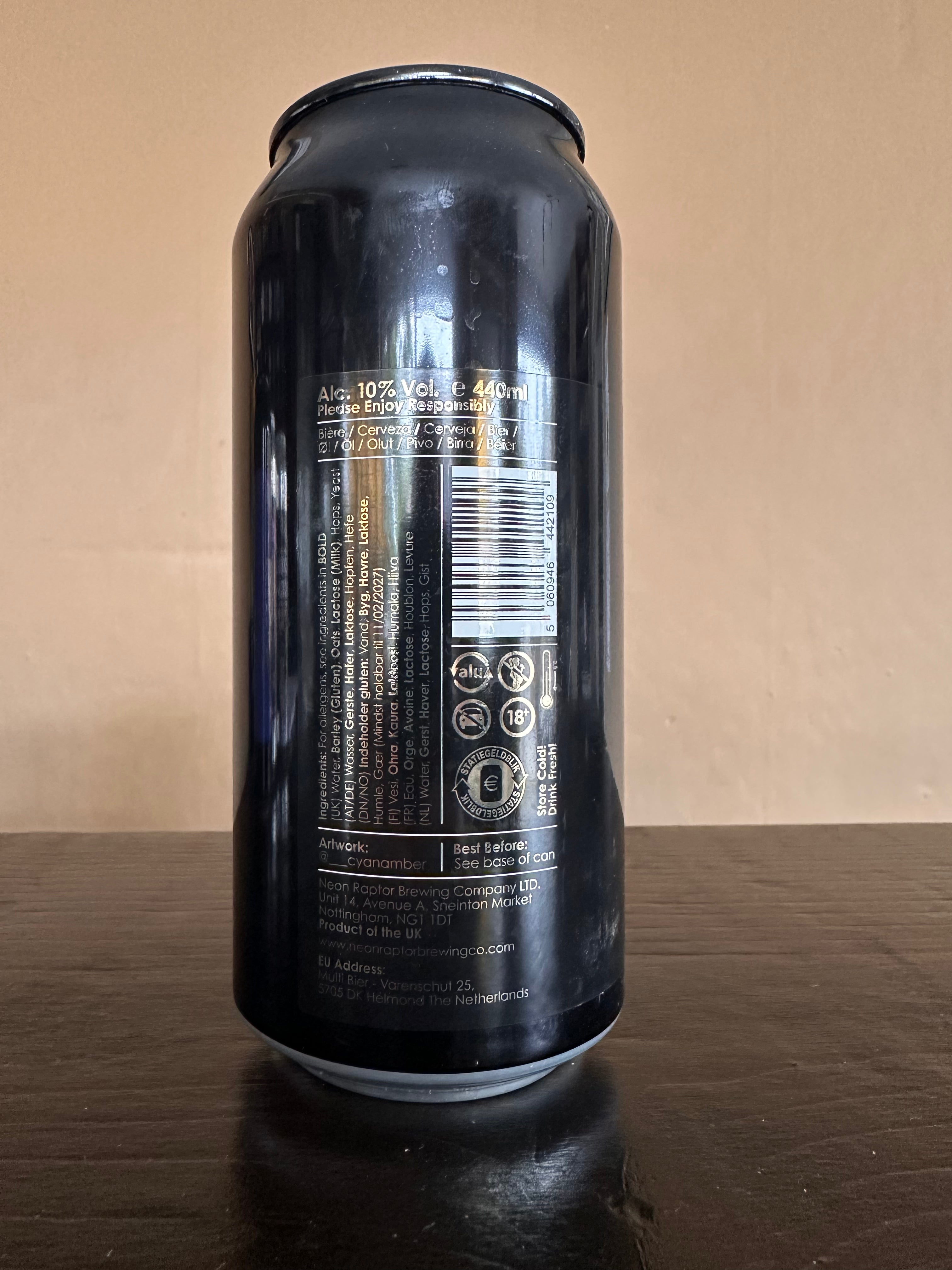 Neon Raptor 9th Birthday Impy Stout 10%