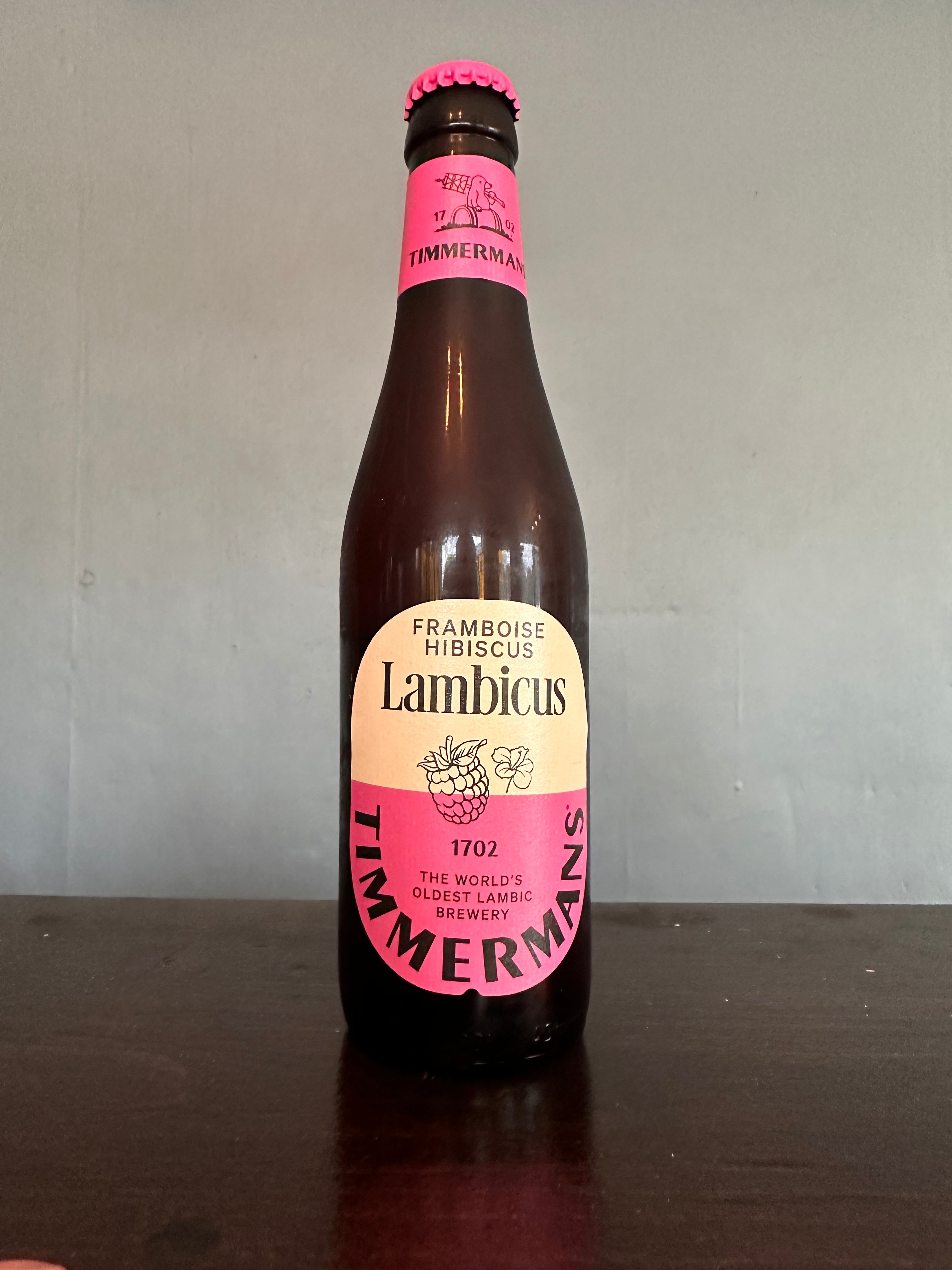 Timmerman’s Raspberry and Hibiscus Lambic Beer 4%