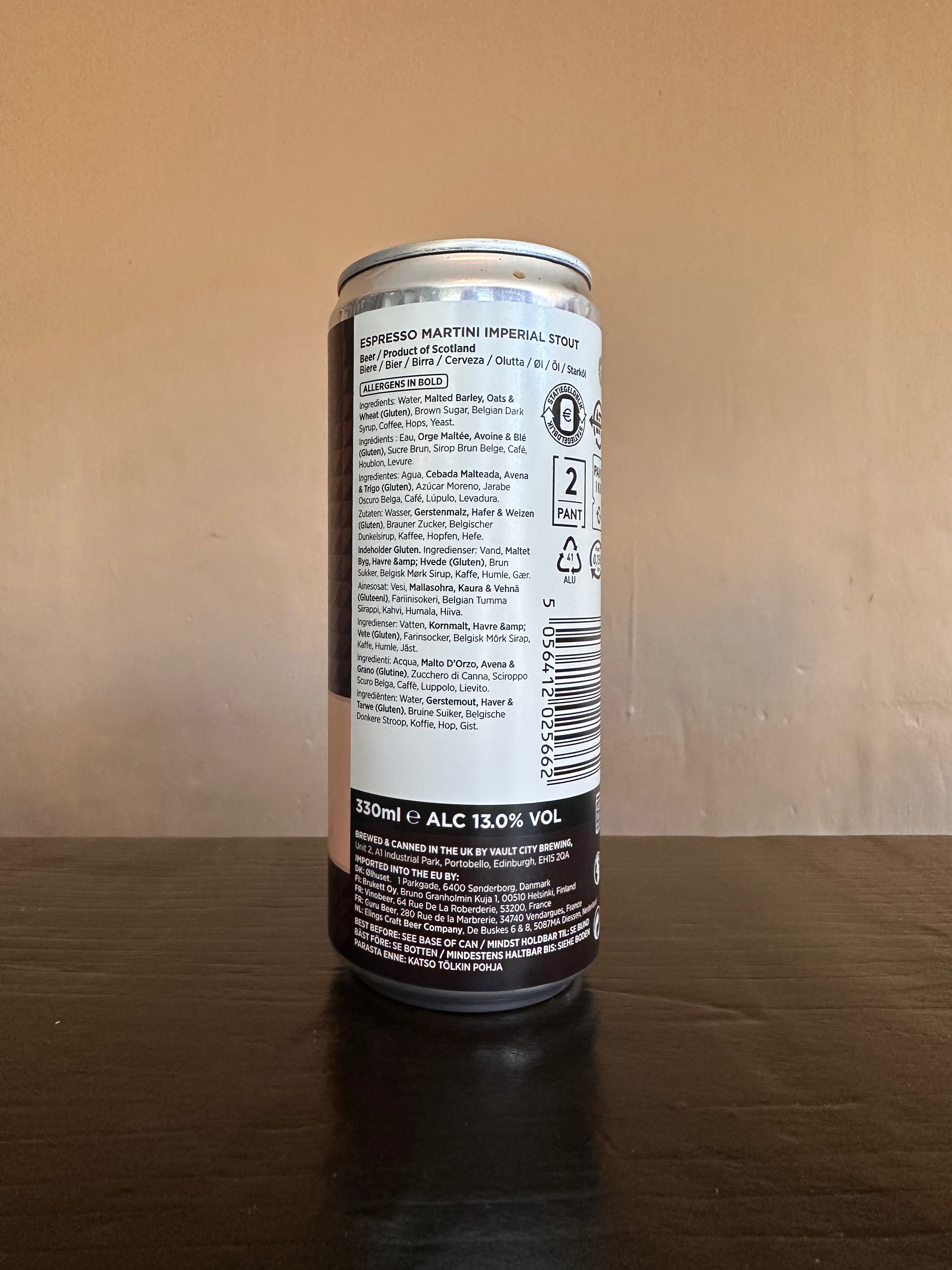 Vault City x Coffee Collective Espresso Martini Coffee Imperial Stout 13%