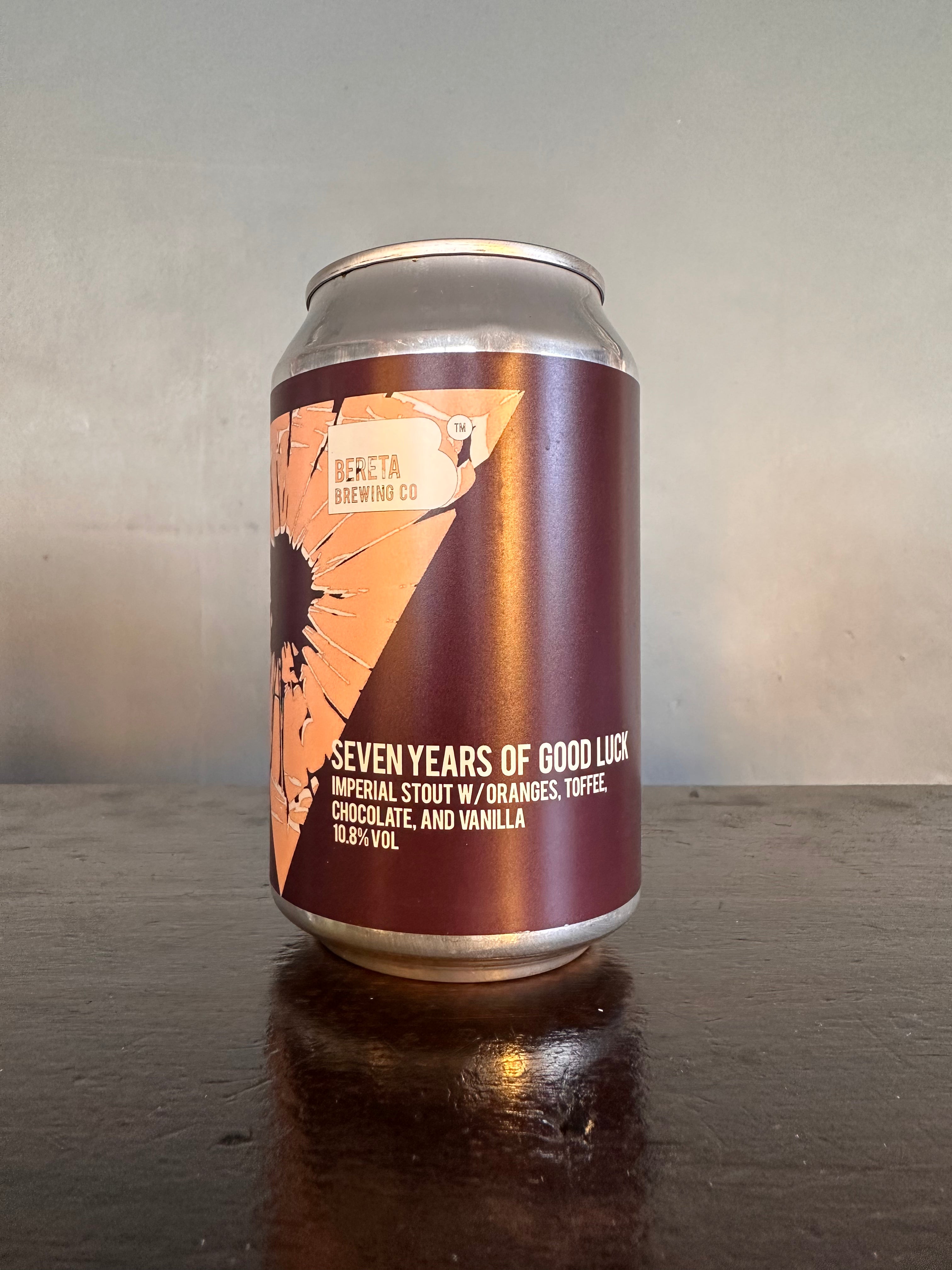 Bereta Seven Years of Good Luck Imperial Stout with Oranges, Toffee, Chocolate and Vanilla 10.8%
