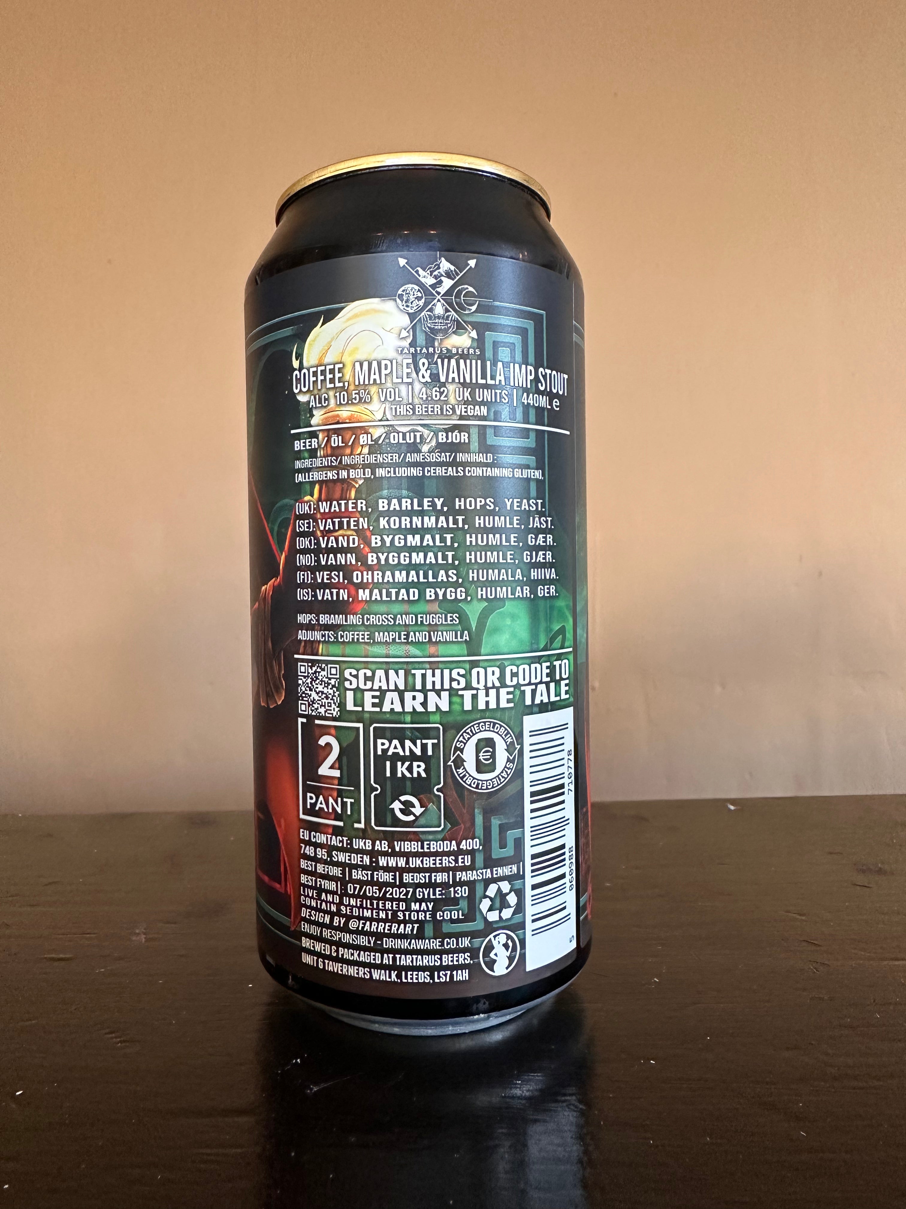 Tartarus Tisiphone Imperial Stout 10.5%