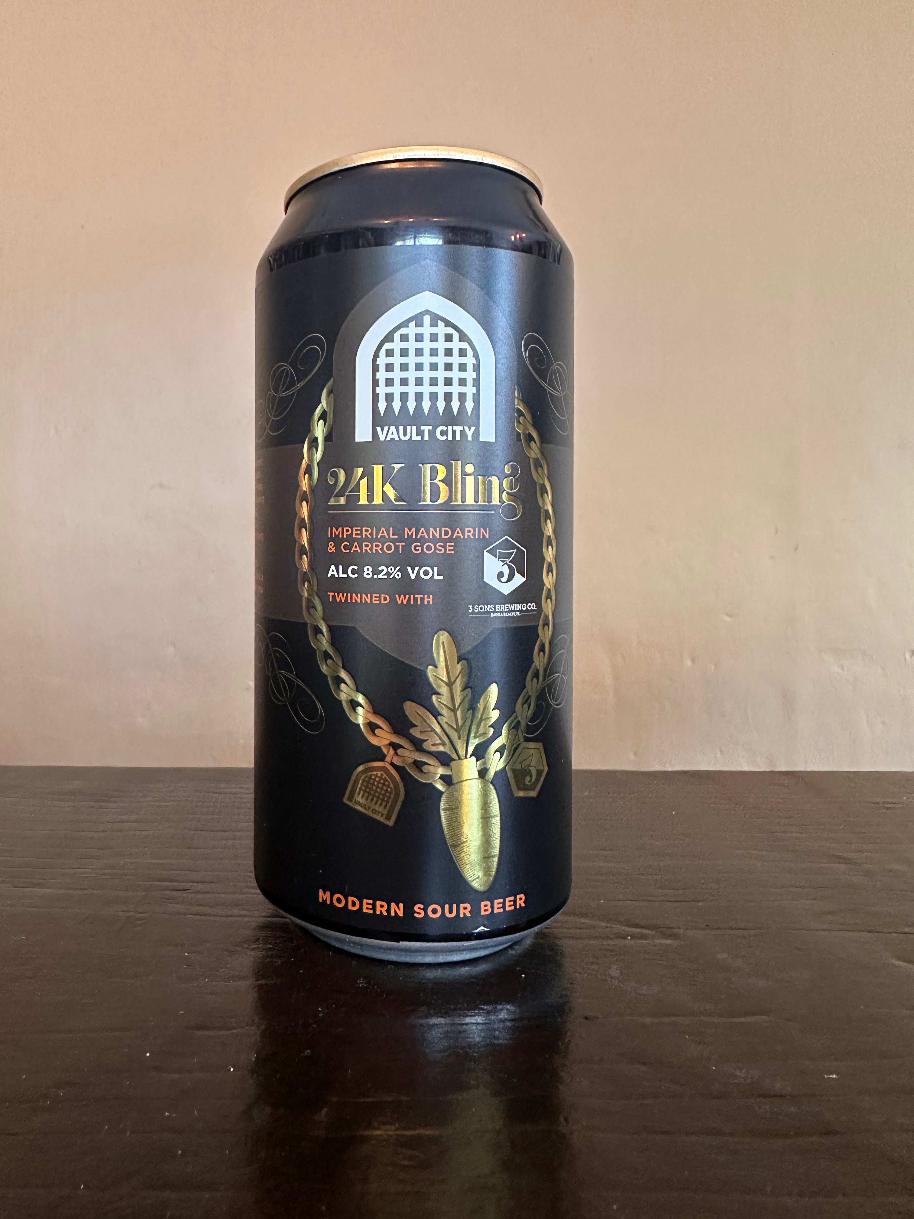 Vault City 24k Bling Imperial Mandarin and Carrot Gose 8.2%