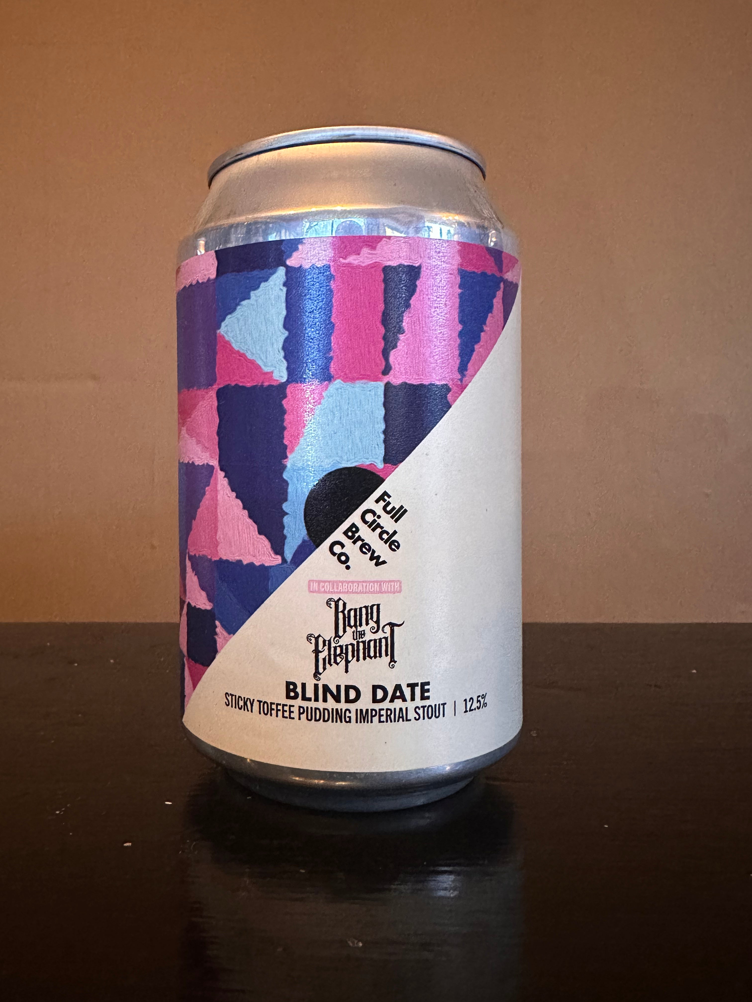 Full Circle x Bang The Elephant Blind Date Sticky Toffee Pudding Imperial Stout 12.5%