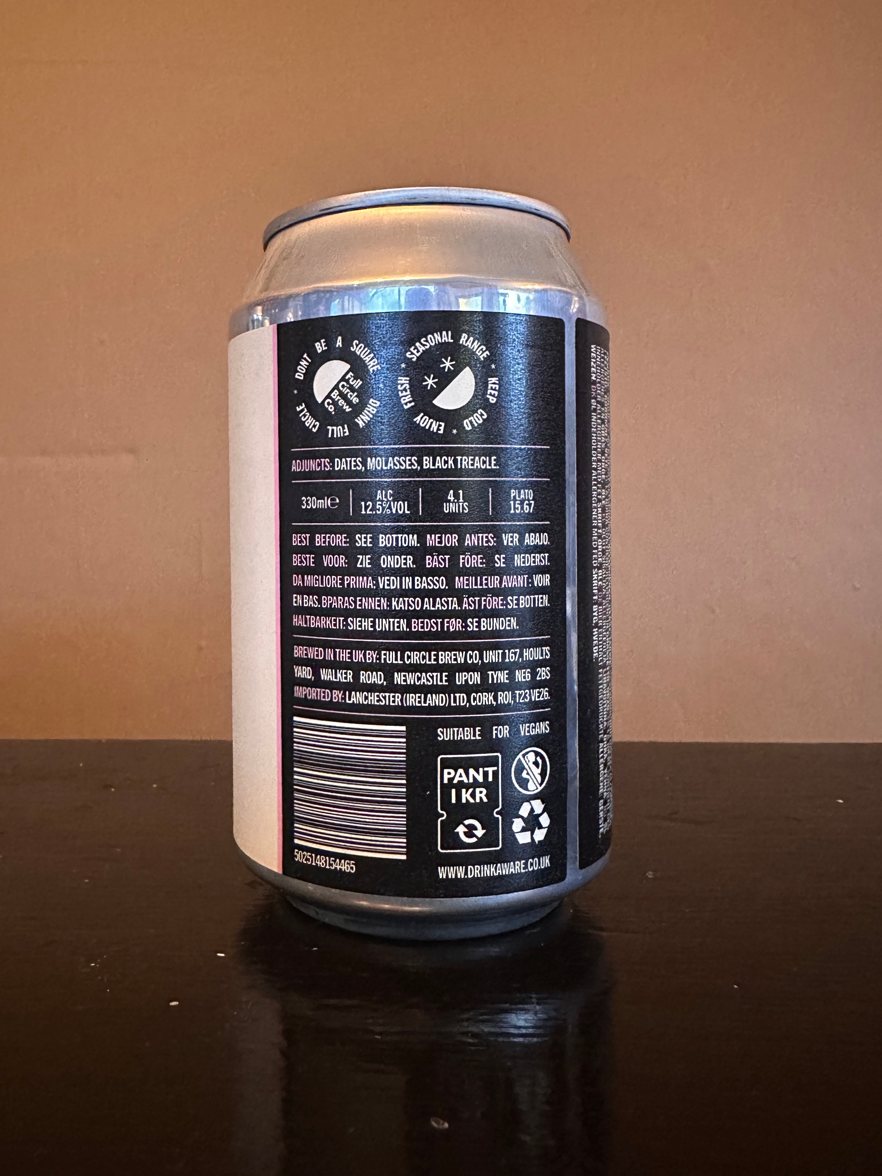 Full Circle x Bang The Elephant Blind Date Sticky Toffee Pudding Imperial Stout 12.5%