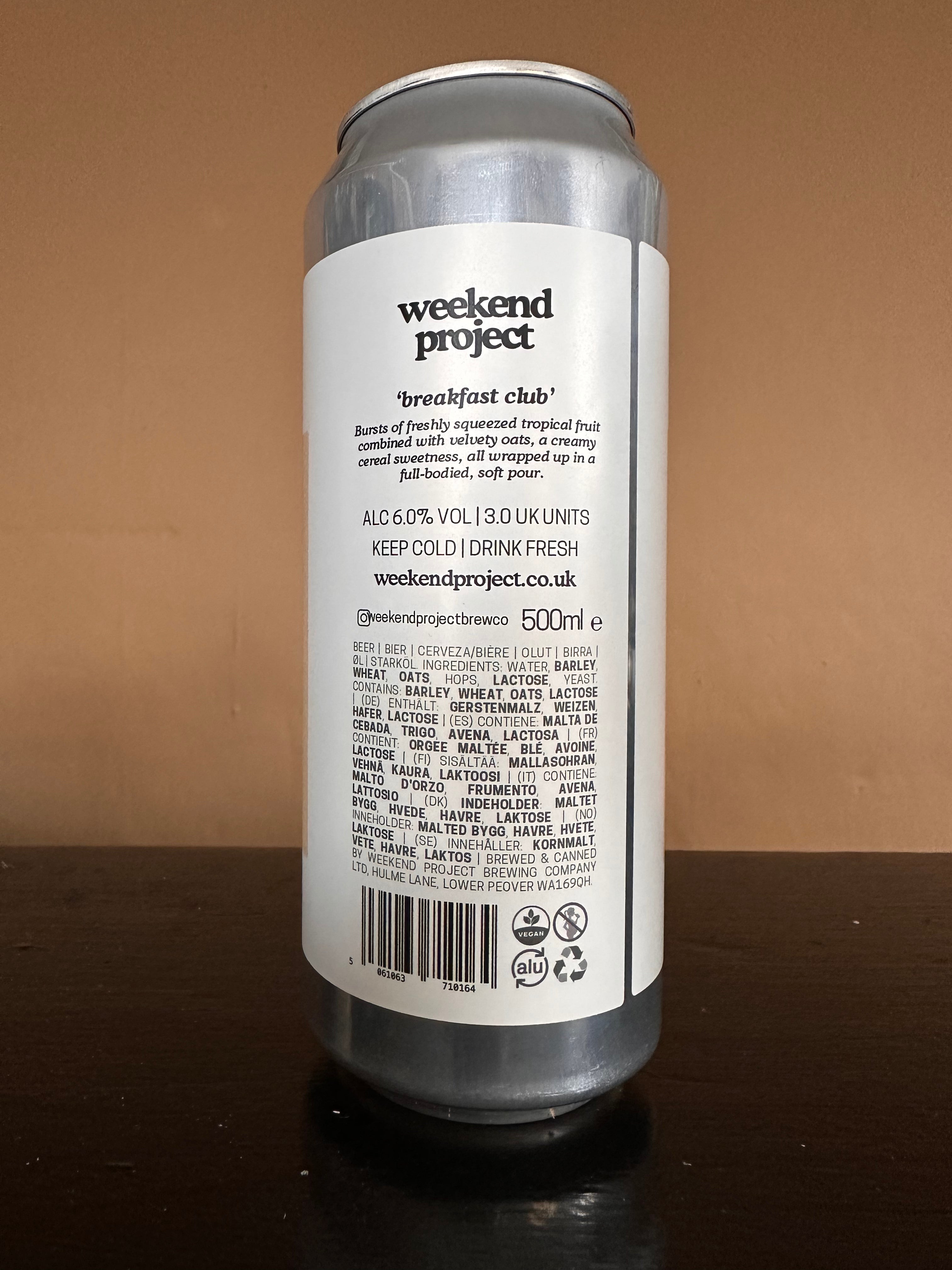 Weekend Project Breakfast Club Cereal IPA 6%