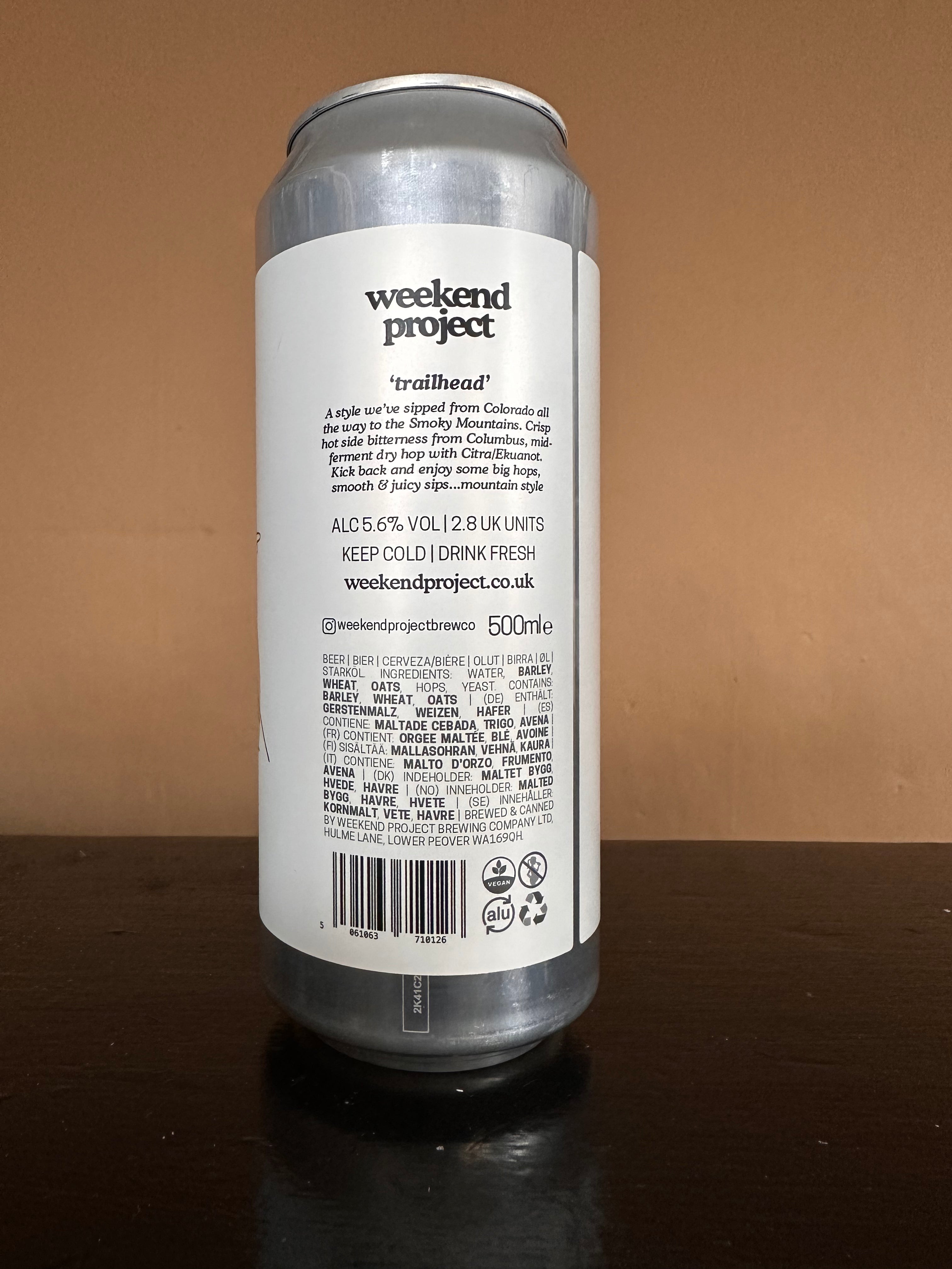 Weekend Project Trailhead Mountain Pale 5.6%