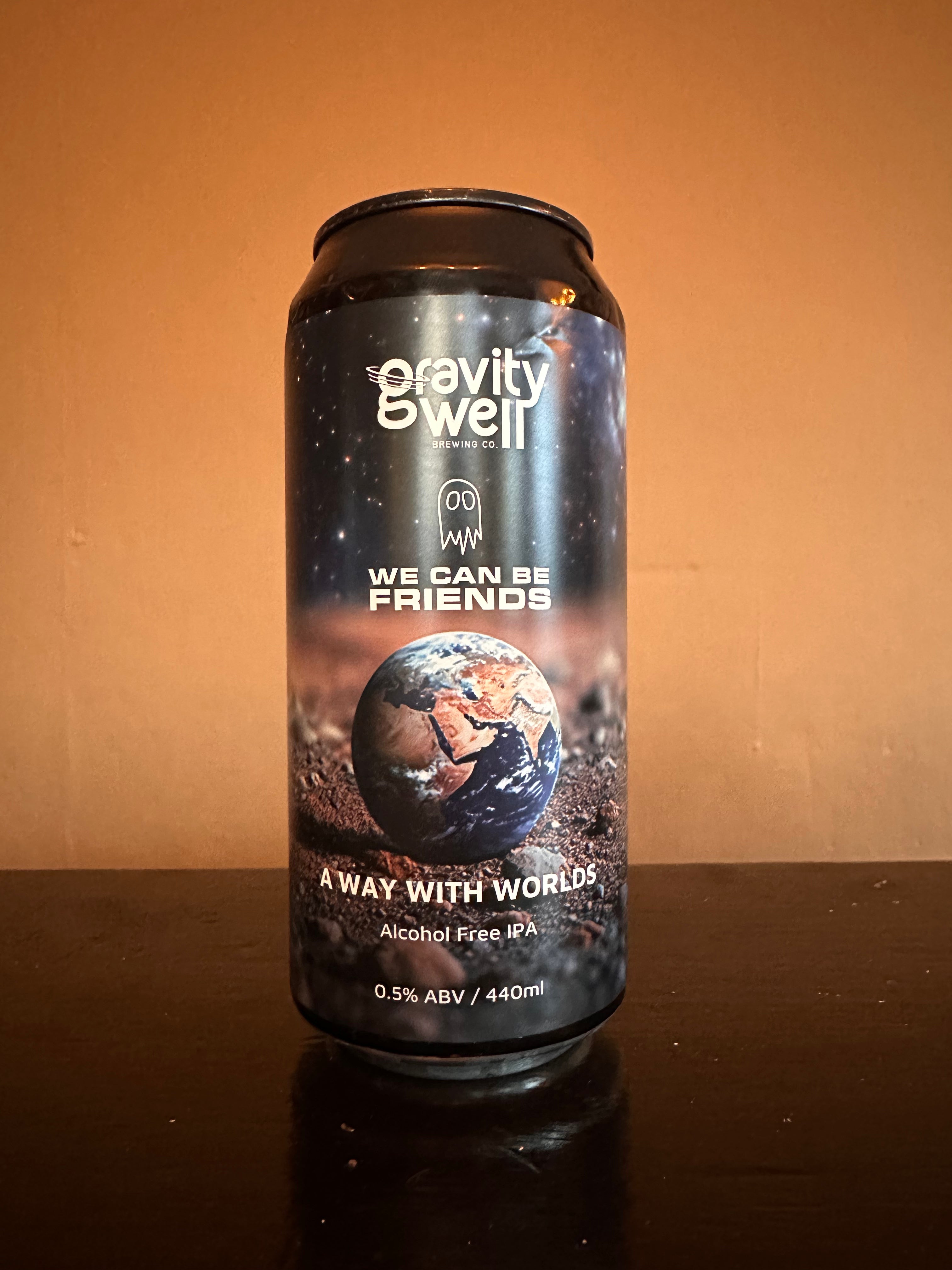 Gravity Well x We Can Be Friends A Way With Worlds Alcohol Free IPA 0.5%