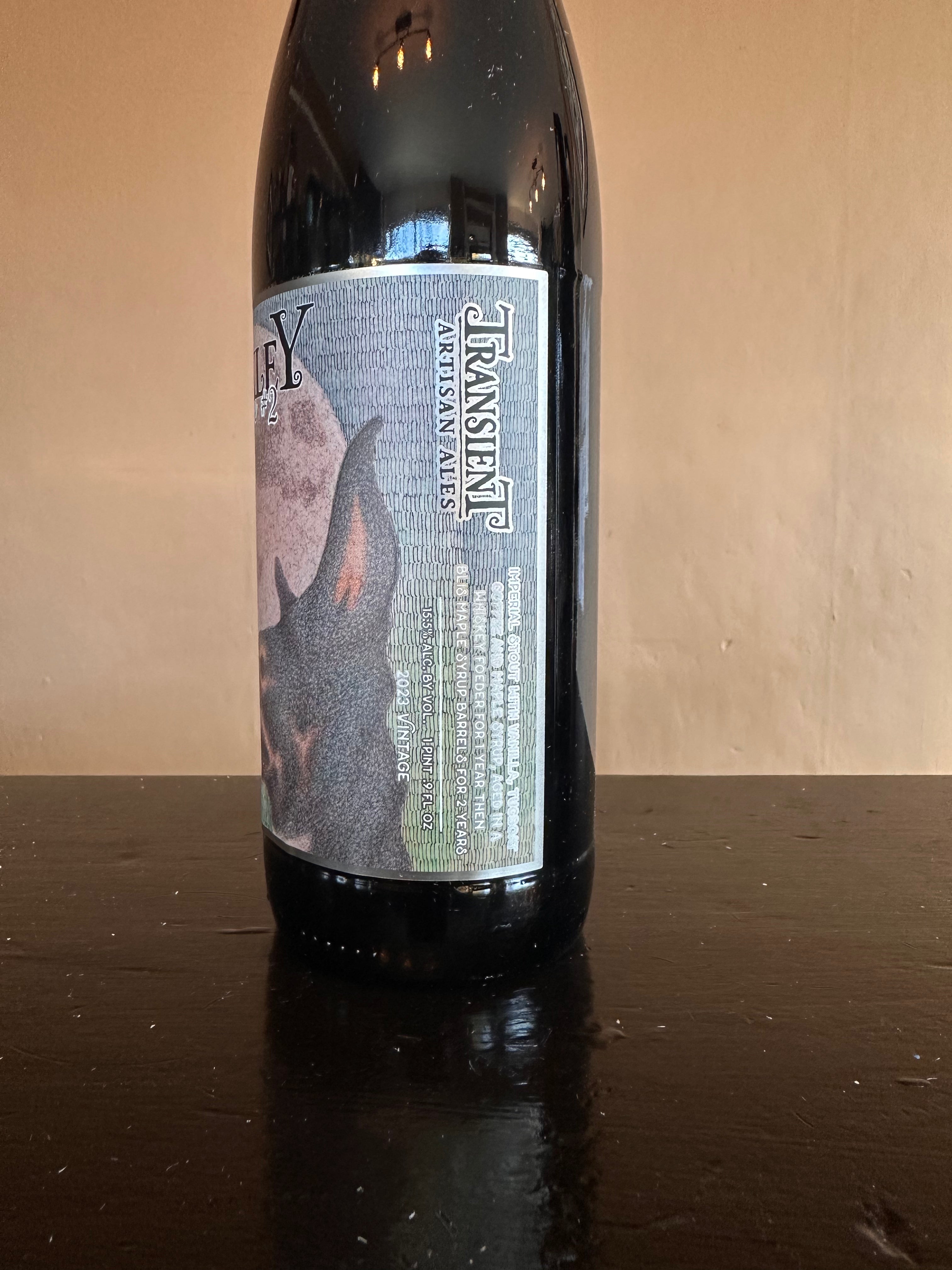 Transient Buckley Reserve Barrel Aged Imperial Stout with Vanilla, Coffee and Maple Syrup 15.5%