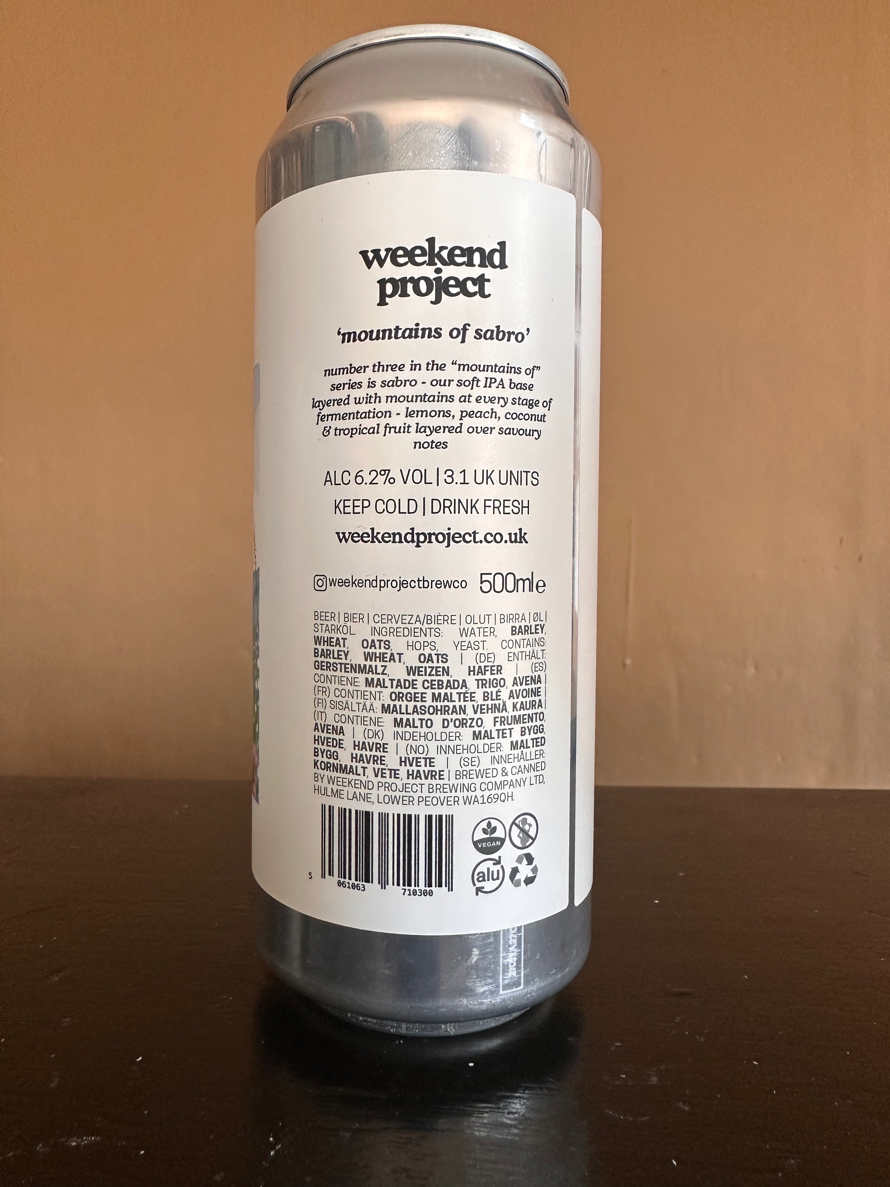 Weekend Project Mountains of Sabro IPA 6.2%