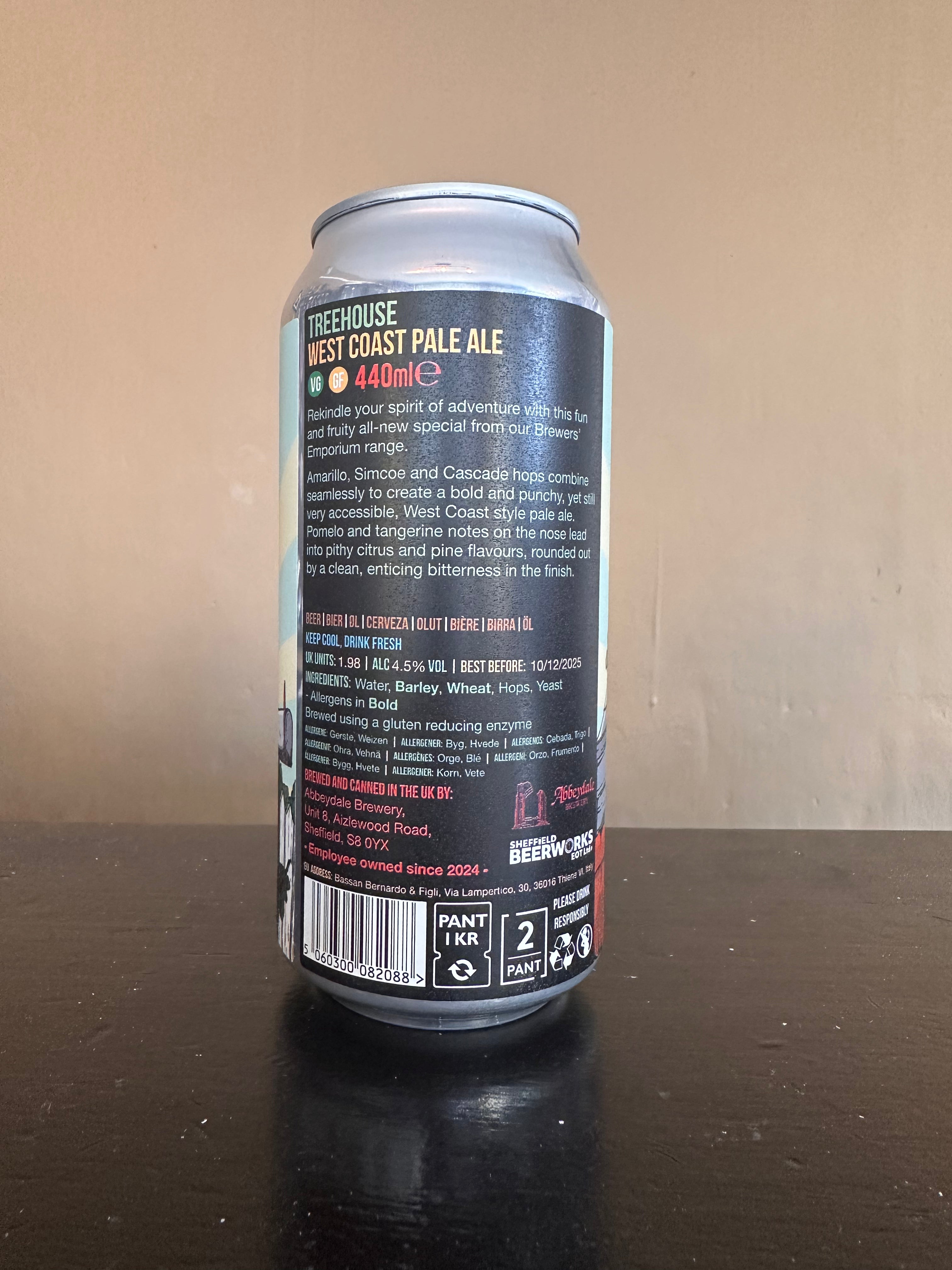 Abbeydale Treehouse West Coast Pale 4.5%