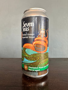 Sinnister Brew Seven Seas Indian Ocean Imperial Stout Plantation Rum and Coconut Barrel Aged