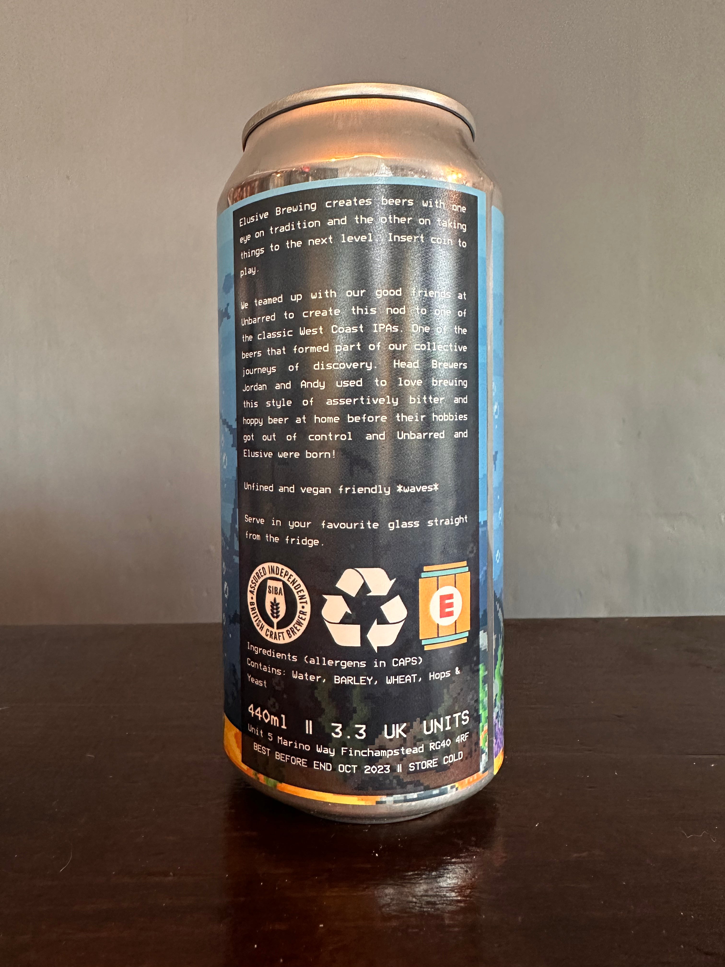 Elusive x Unbarred Corvallis Extra IPA 7.2%