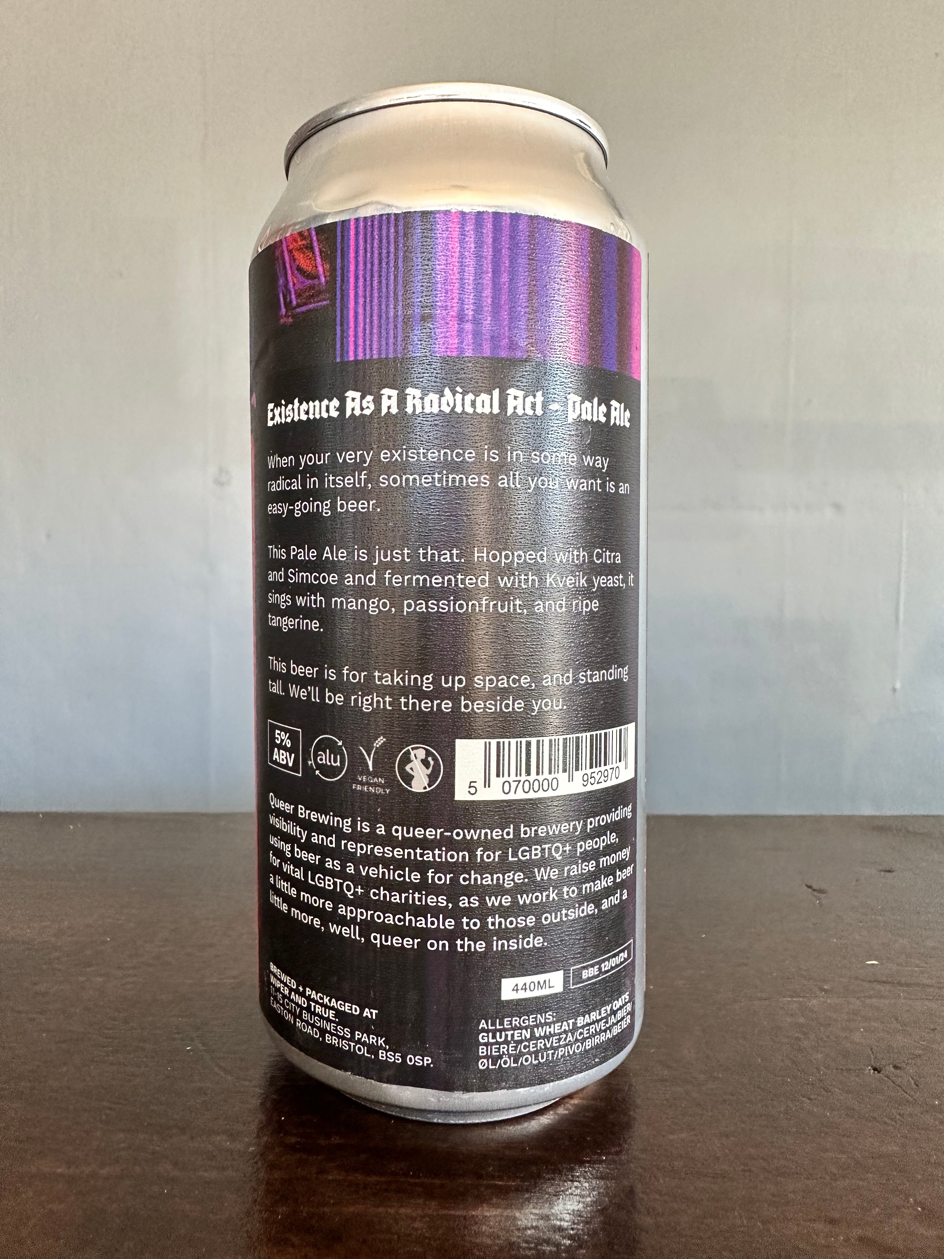 Queer Brewing Existence as a Radical Act Pale Ale