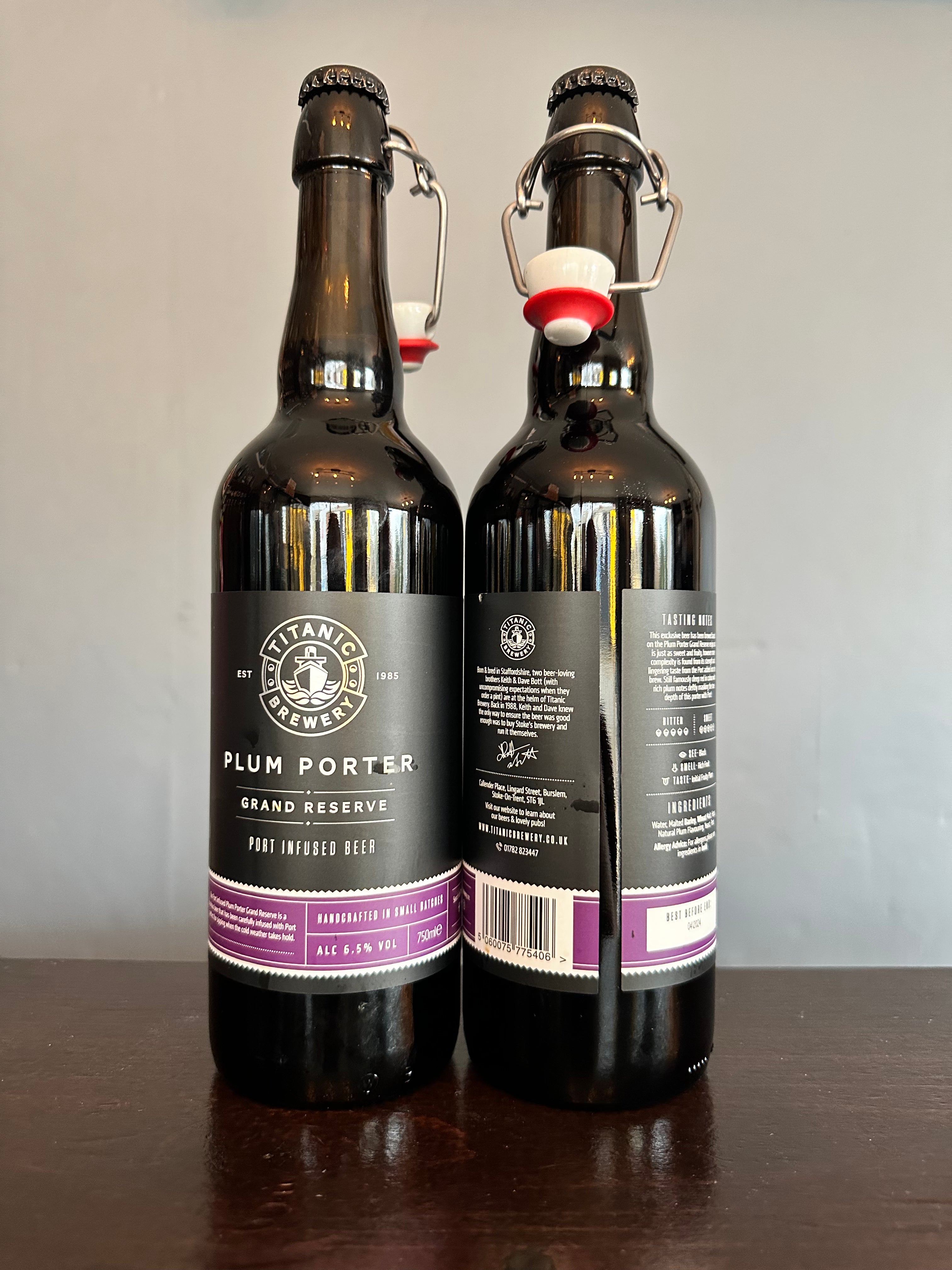 Titanic Plum Porter Grand Reserve Port Infused 750ml 6.5%