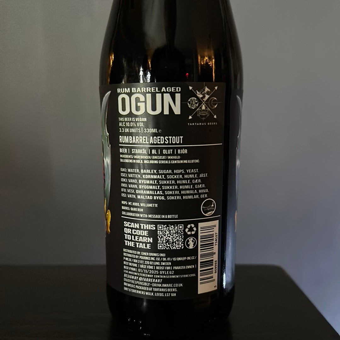 Tartarus Ogun Rum Barrel Aged Stout 10%