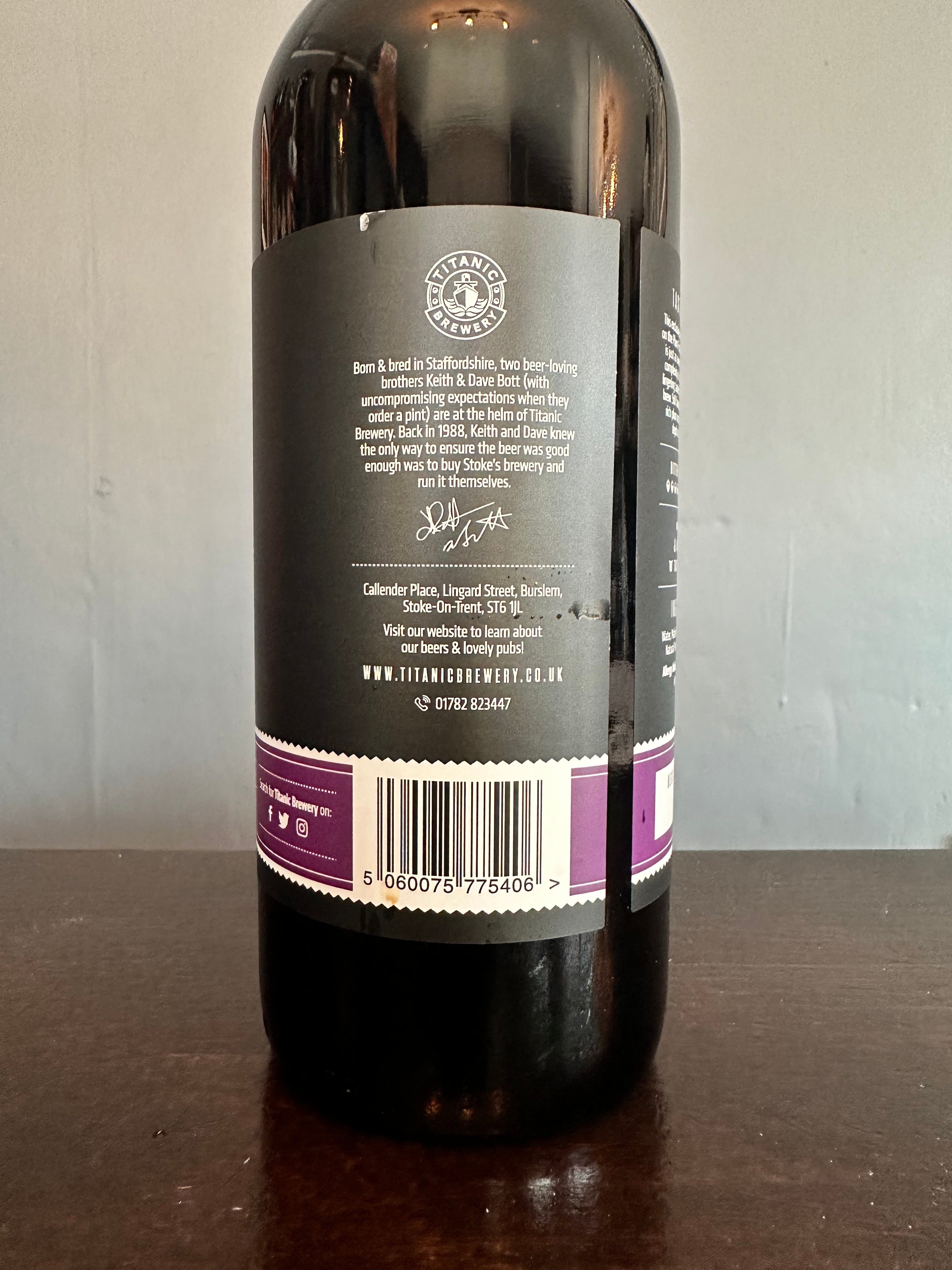 Titanic Plum Porter Grand Reserve Port Infused 750ml 6.5%