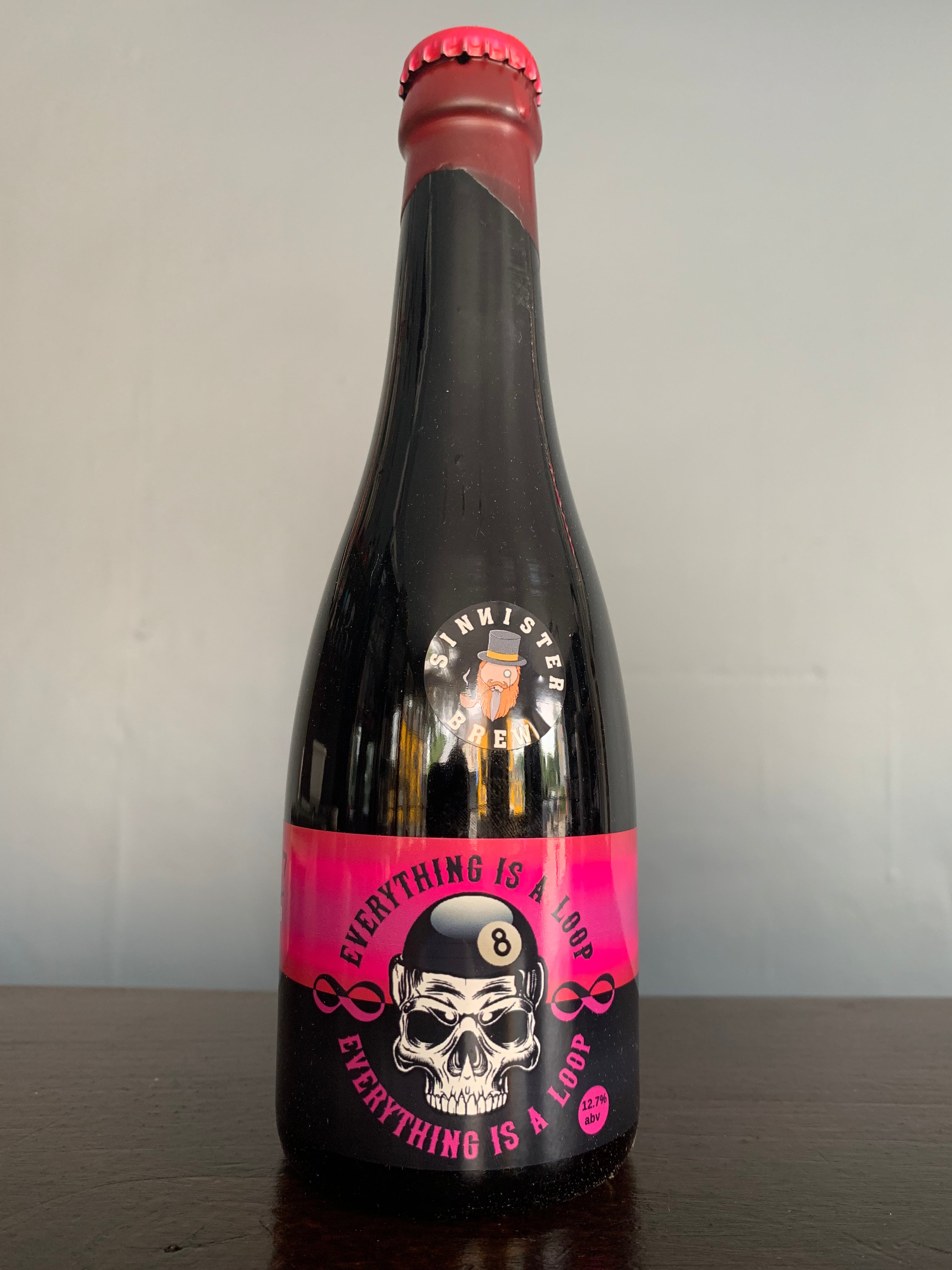Sinnister Brew Everything is a Loop Raspberry Ruffle Imperial Stout 12.7%