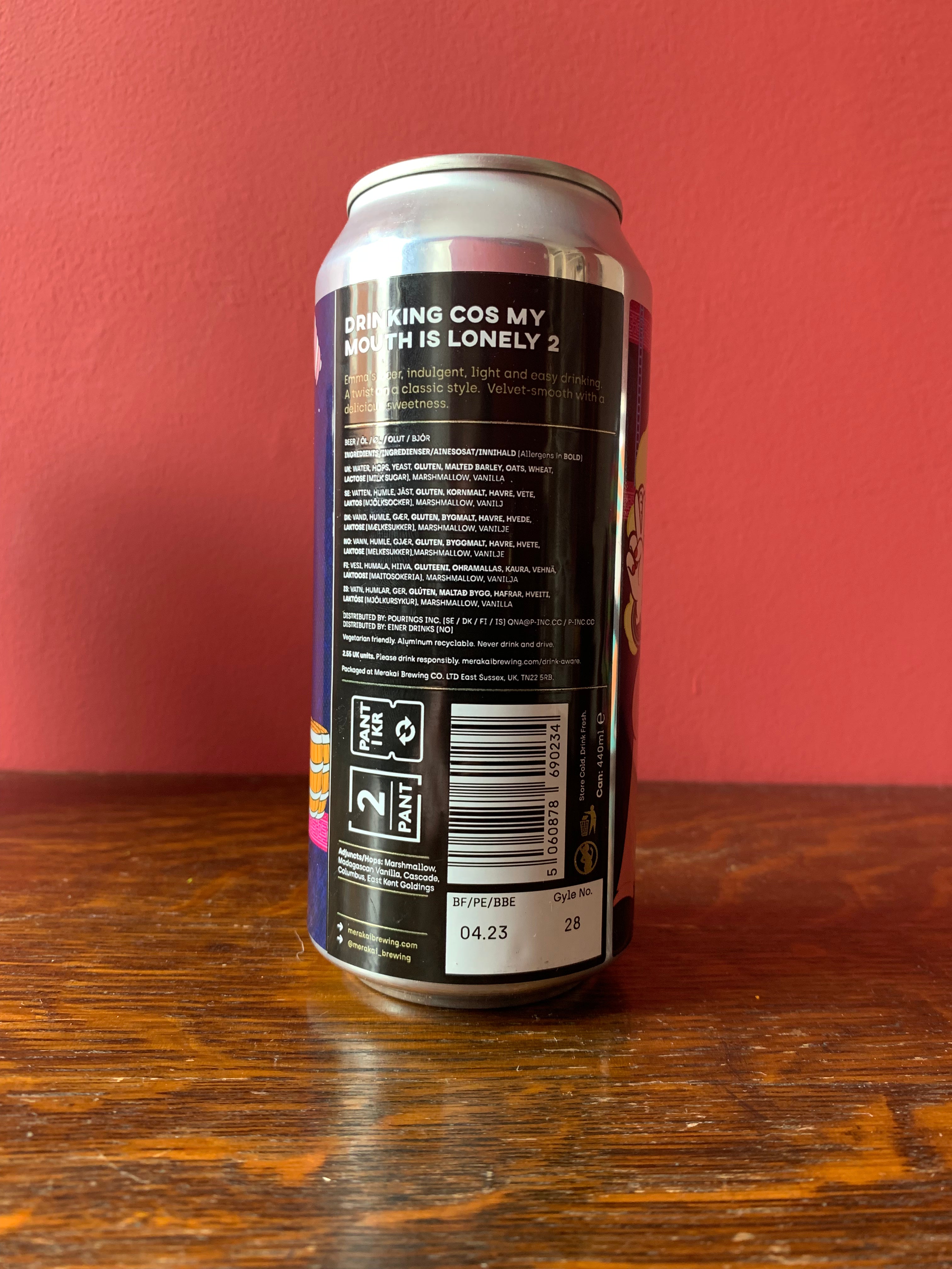 Merakai Drinking Coz My Mouth is Lonely 2 Pastry Stout 5.8%