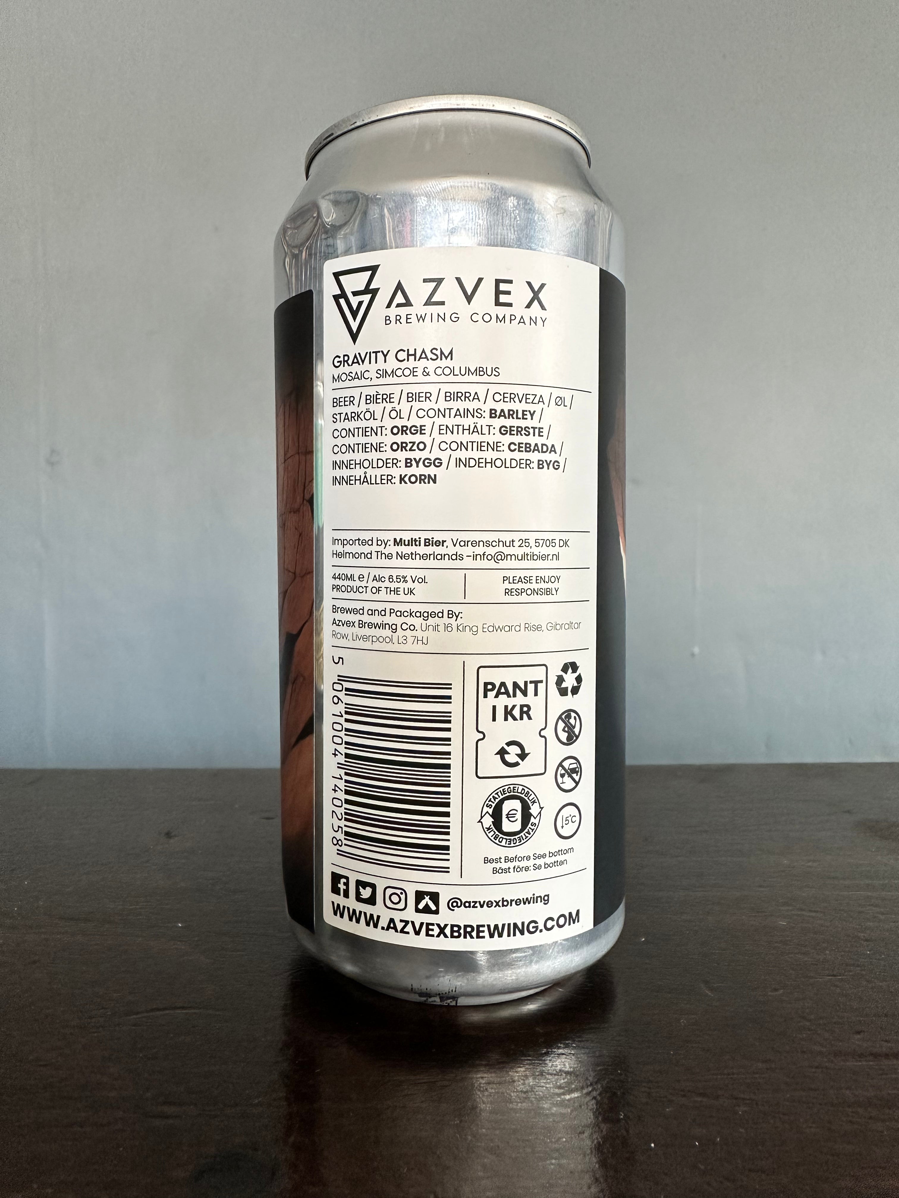 Azvex Gravity Chasm West Coast IPA 6.5%