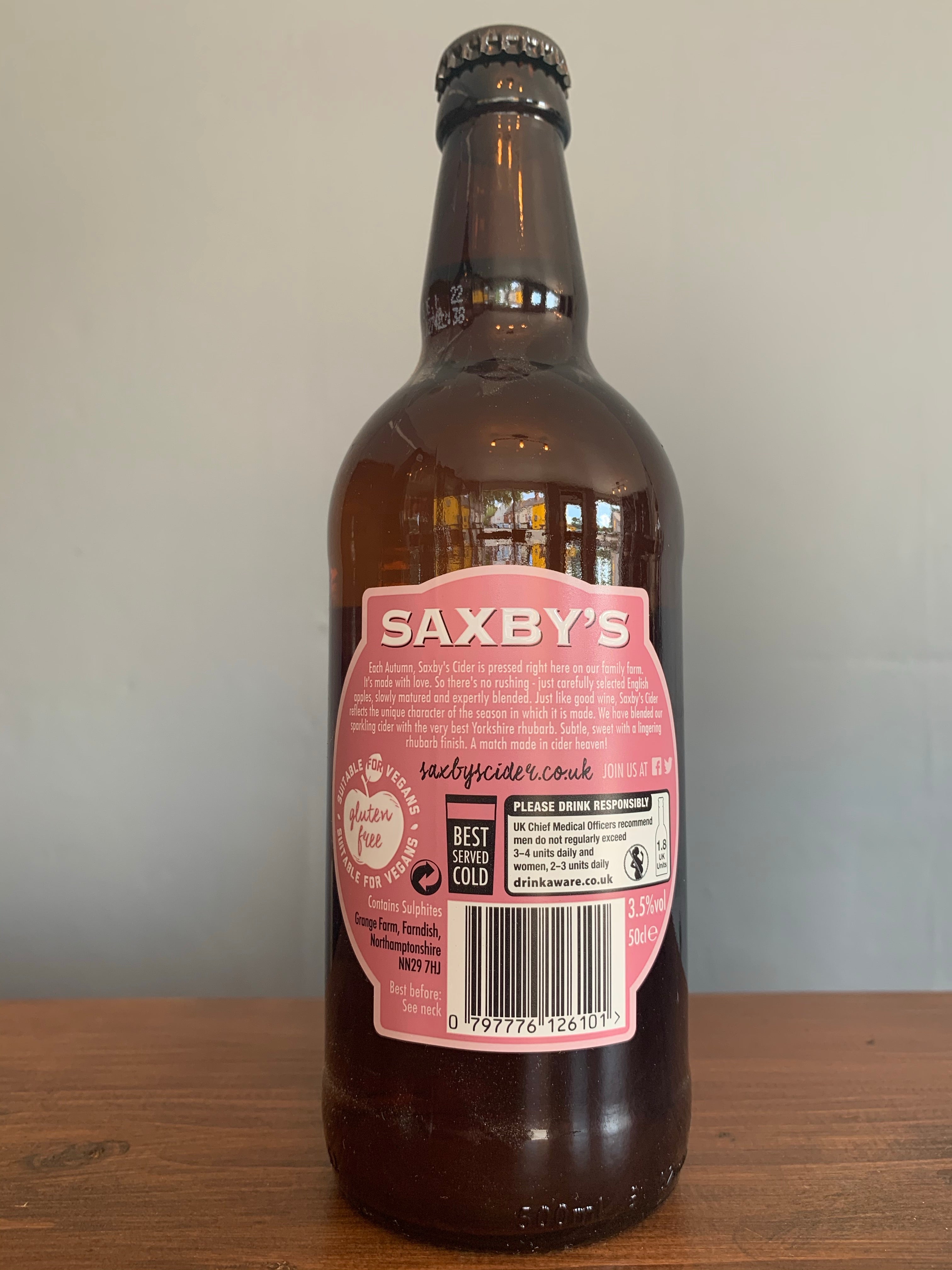 Saxby’s Rhubarb Cider